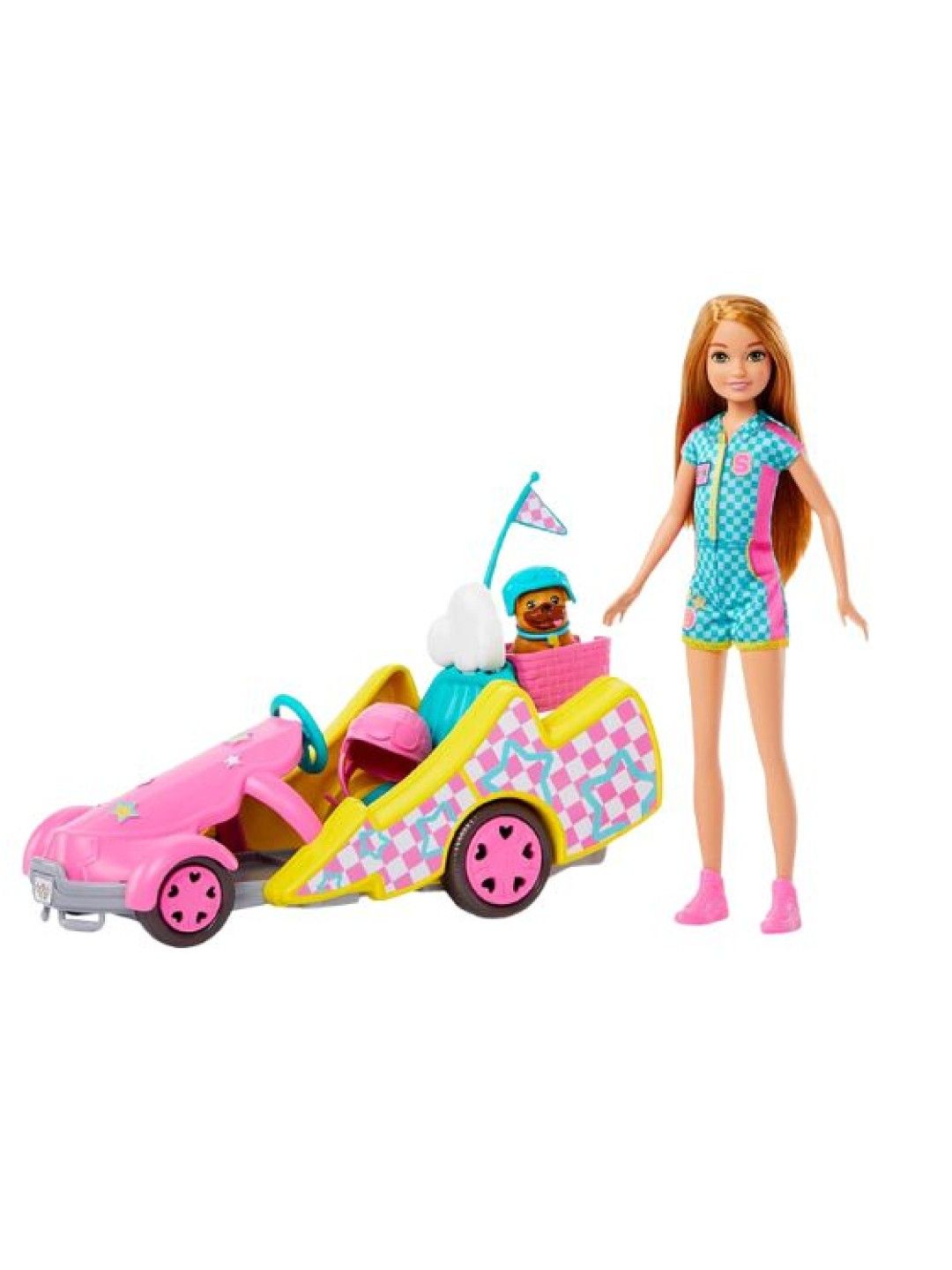 Barbie Stacie Racer Doll With Go-Kart Toy Car (No Color- Image 1)