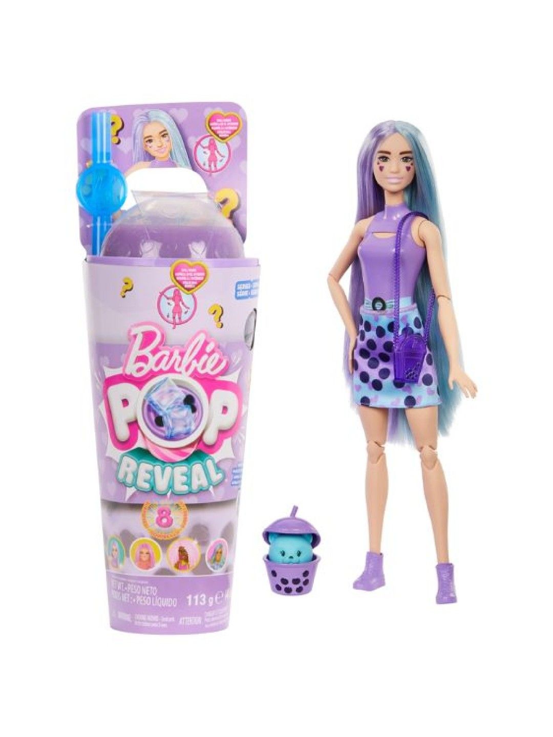 Barbie Pop Reveal Bubble Tea Series Fashion Doll & Accessories (No Color- Image 1)