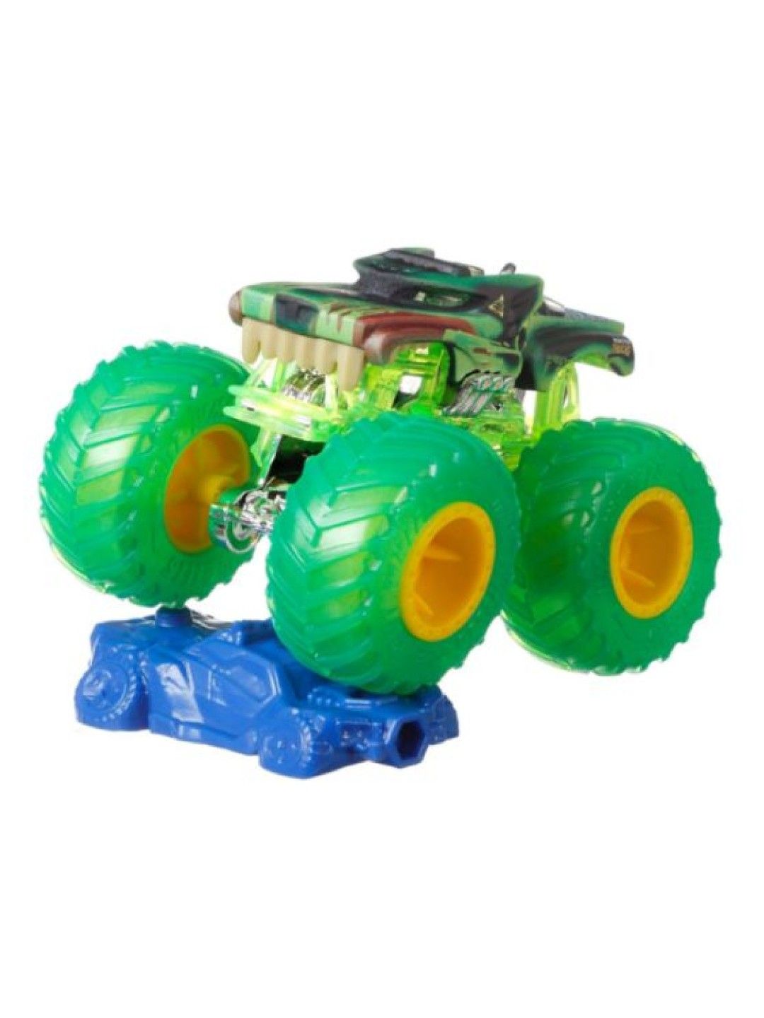 Hot Wheels Monster Trucks 1:64 Truck & Car - Hotweiler Green Combo Pack (No Color- Image 1)