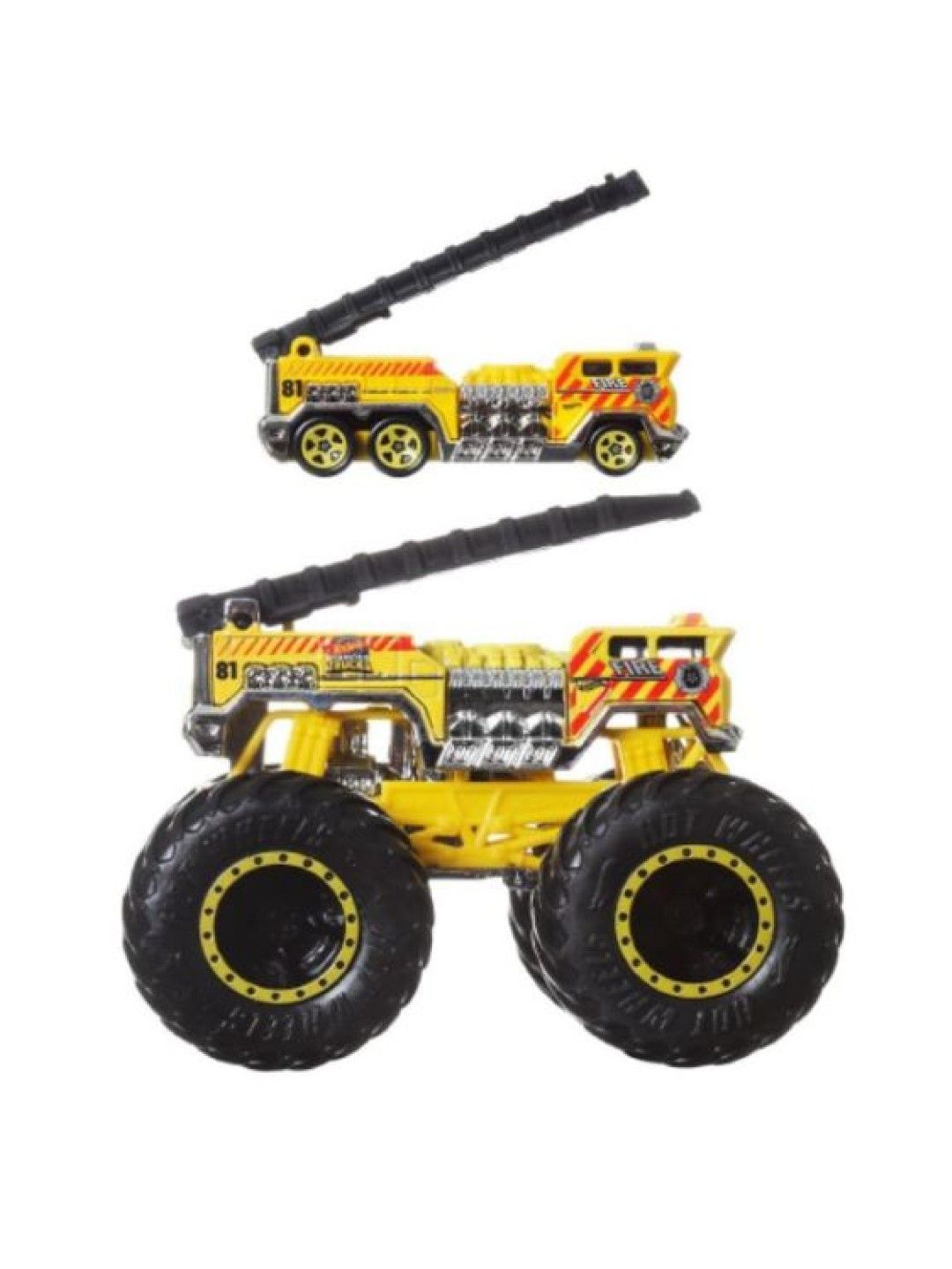 Hot Wheels Monster Trucks 1:64 Truck & Car - 5 Alarm Combo Pack (No Color- Image 2)
