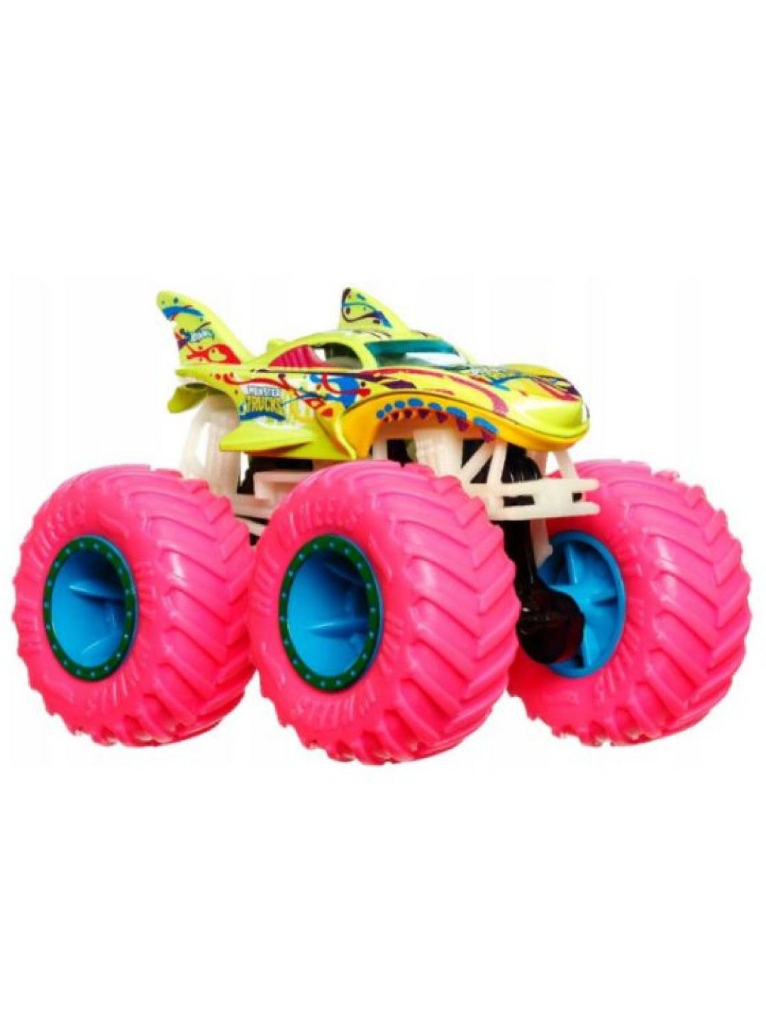Hot Wheels Monster Trucks 1:64 Glow in the Dark Diecast - Shark Wreak (No Color- Image 1)