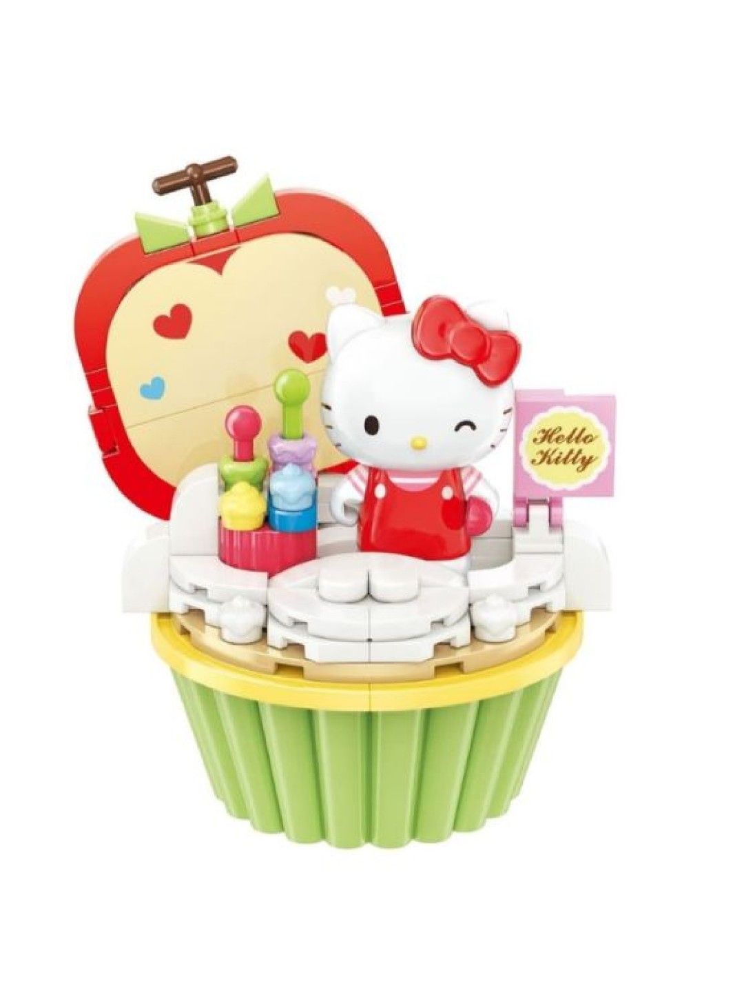 Keeppley Hello Kitty Apple Cupcake (No Color- Image 1)