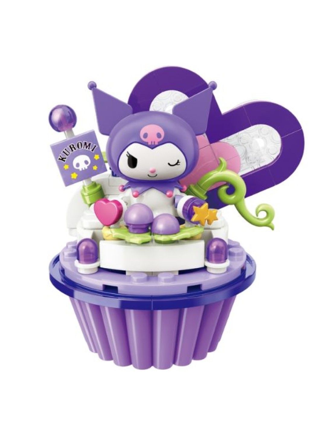 Keeppley Kuromi Grape Cupcake (No Color- Image 1)