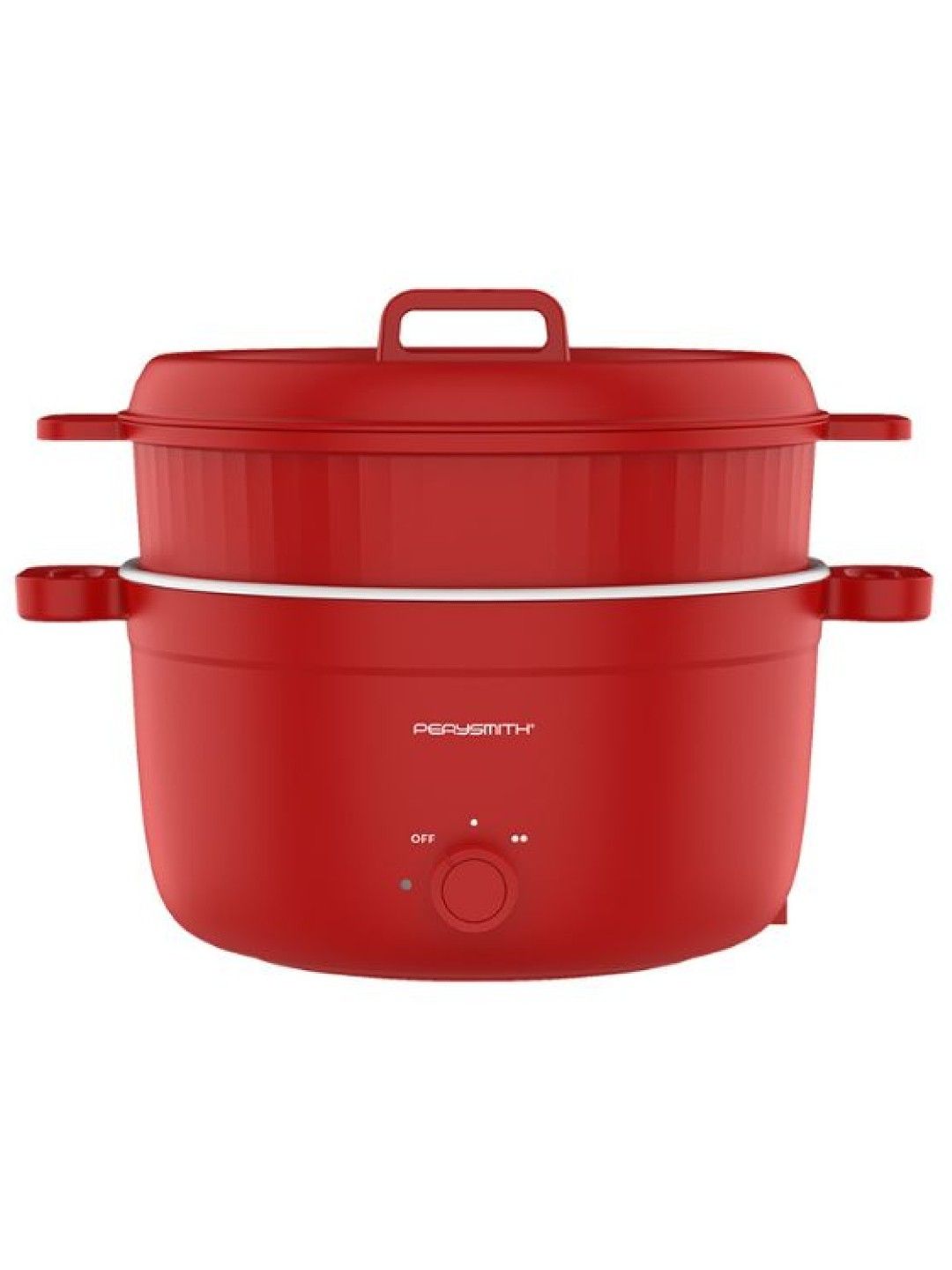 Perysmith 2 in 1 Multi Cooker (Red- Image 1)