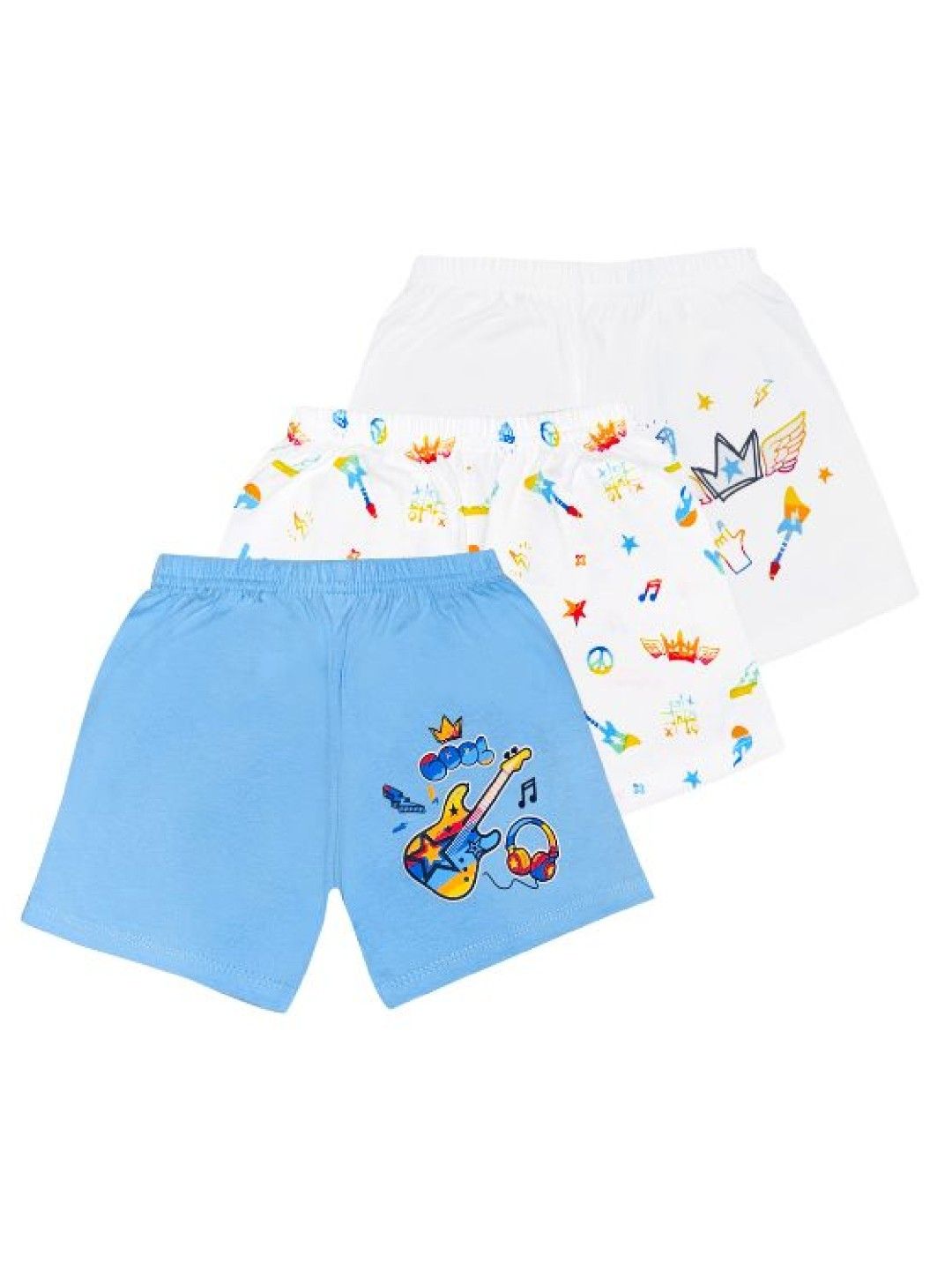 Cotton Stuff Cotton Stuff - 3-piece Shorts (Guitar- Boy)