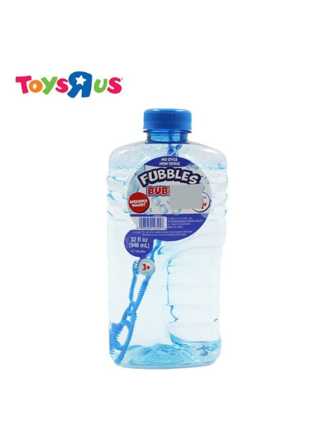 Toys R Us Fubbles Bubble Solutions 32oz (Blue- Image 1)
