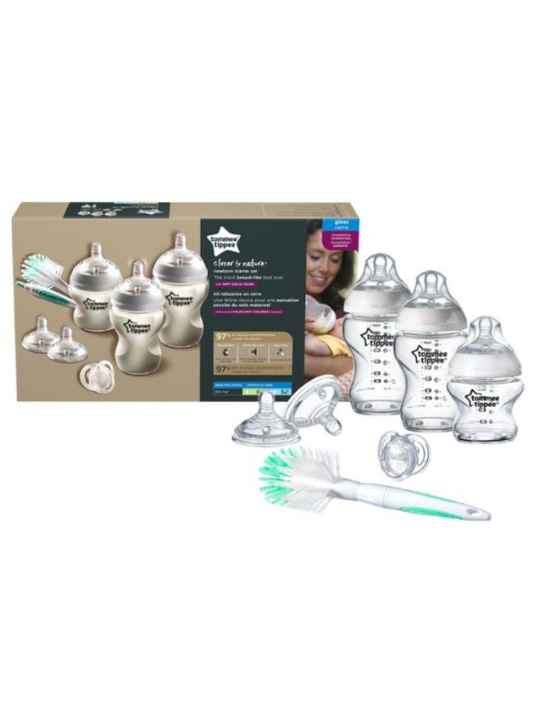 Tommee Tippee Closer to Nature PP Newborn Feeding Bottle Set (6pc set) (No Color- Image 1)