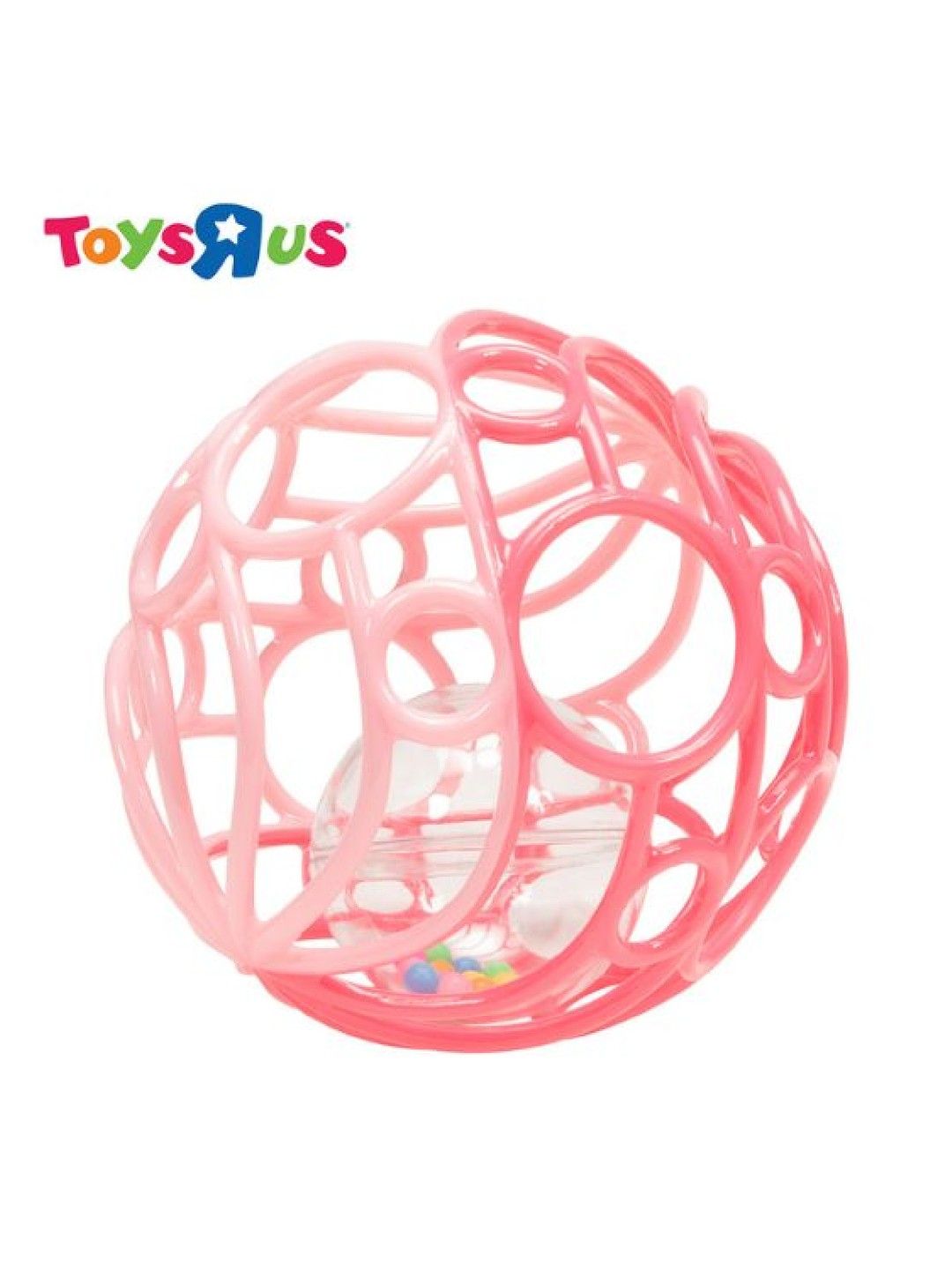 Toys R Us Top Tots Rattle 'n Roll Ball (Pink and Dark Pink) (No Color- Image 1)