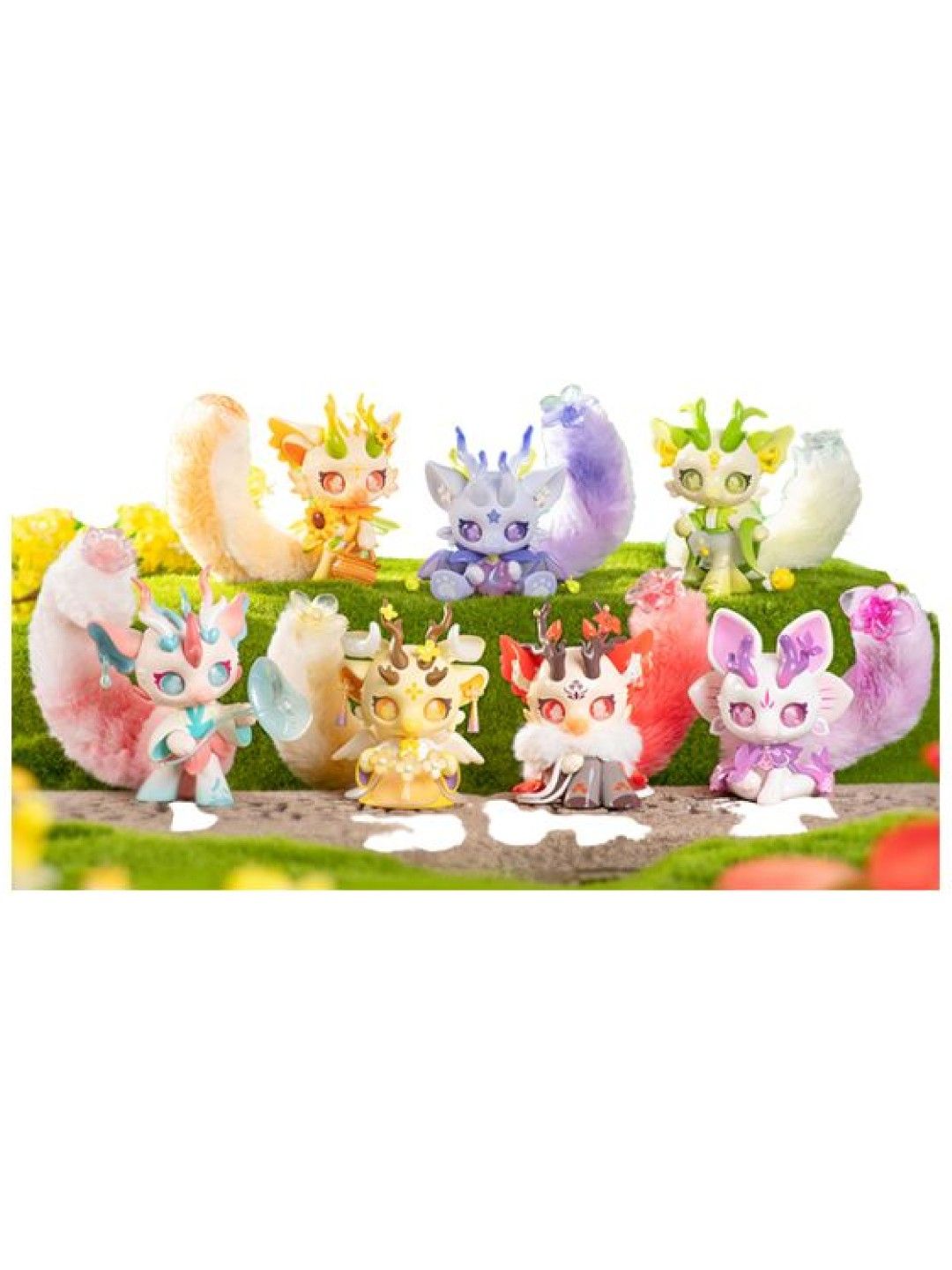 Awake Toys Cup Rabbits Flower with Dragon Series - Blind Box Secret Figurine