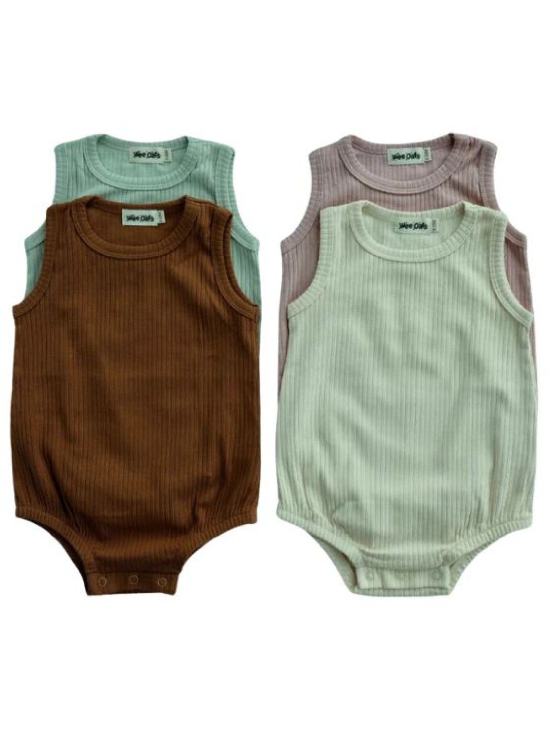 Wee Oats Chia Sleeveless Onesie (Cocoa- Image 3)