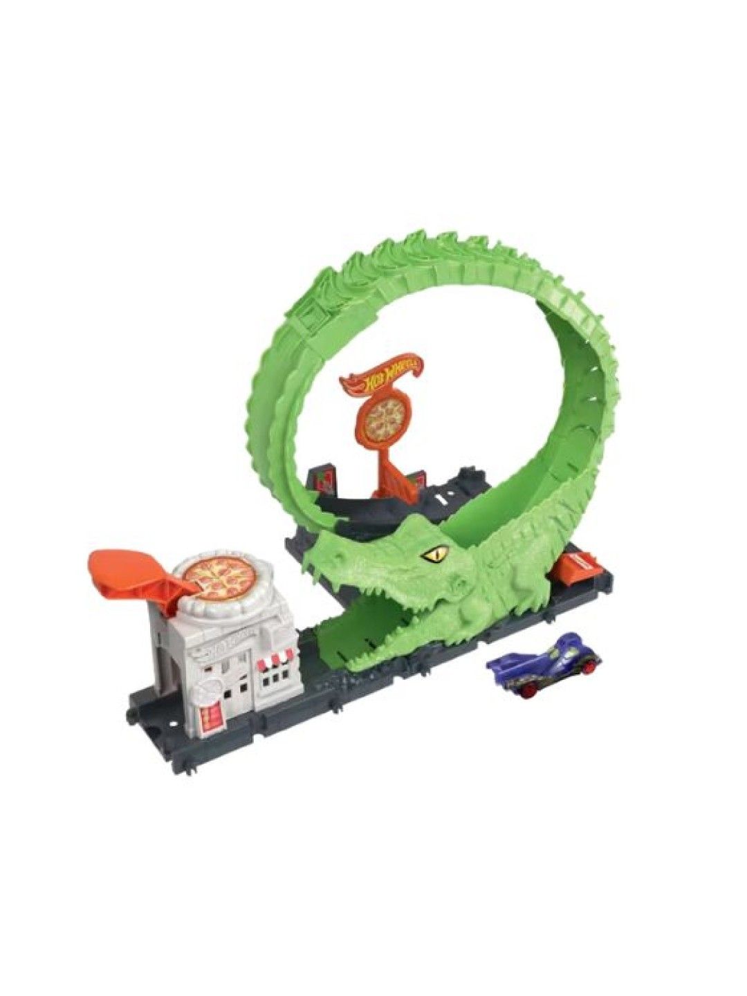 Hot Wheels City Gator Pizza Shop (No Color- Image 1)
