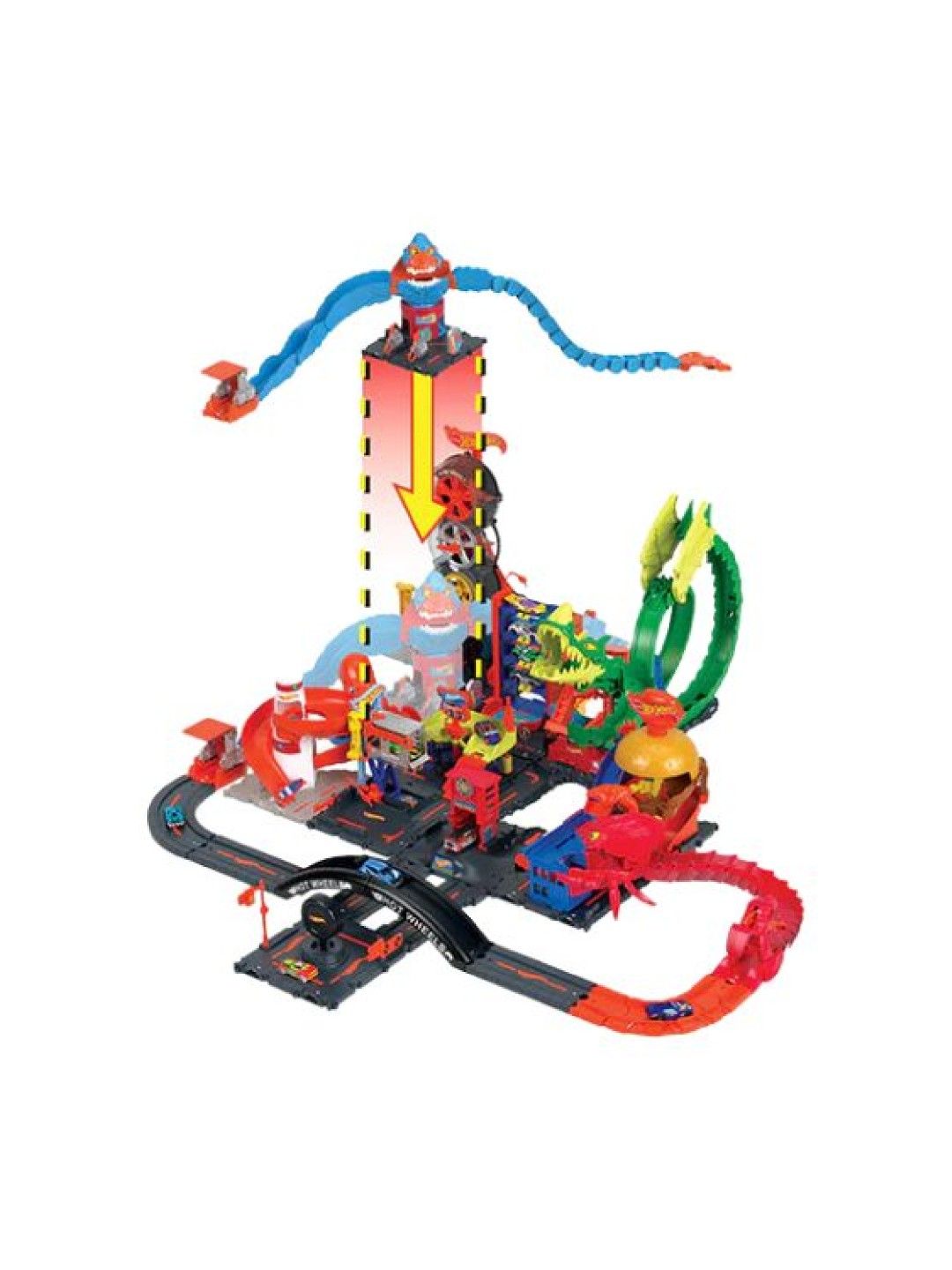 Hot Wheels City Wreck & Ride Gorilla Attack Track Playset (No Color- Image 1)