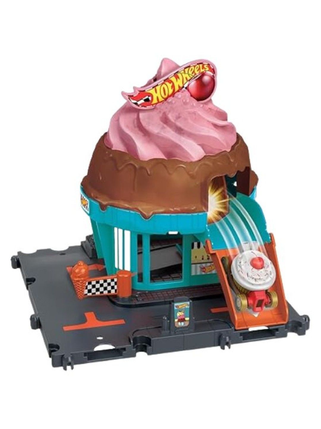 Hot Wheels Let's Race Netflix City Toy Car Track Set (No Color- Image 1)