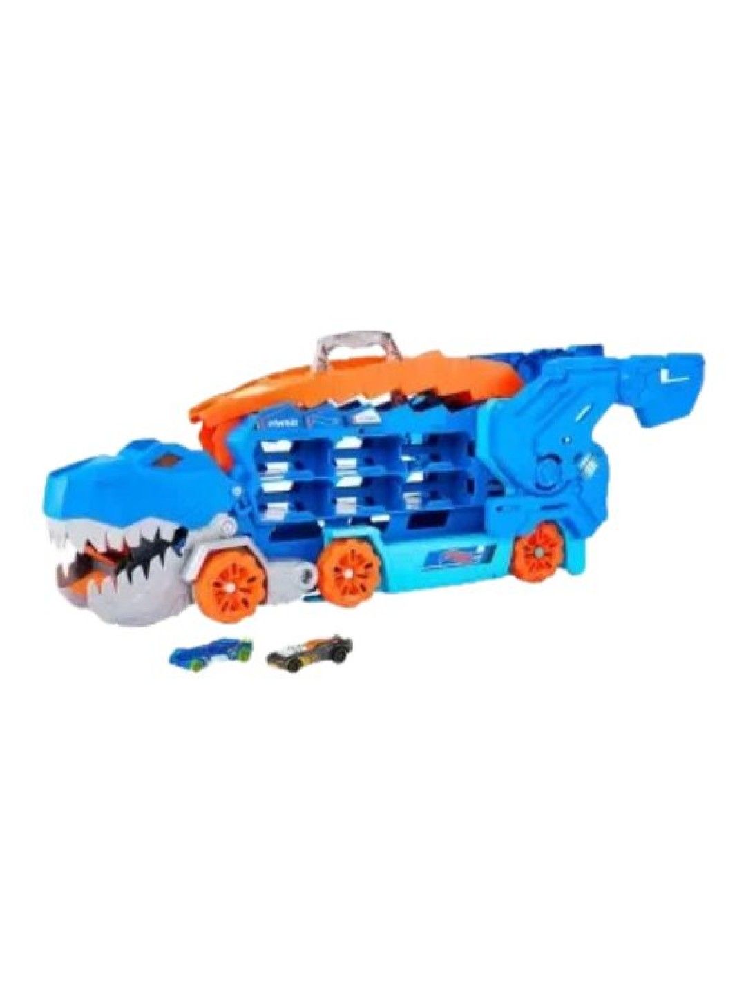 Hot Wheels City Toy Car Track Set, Ultimate T-Rex Transporter, Dinosaur Hauler (No Color- Image 1)