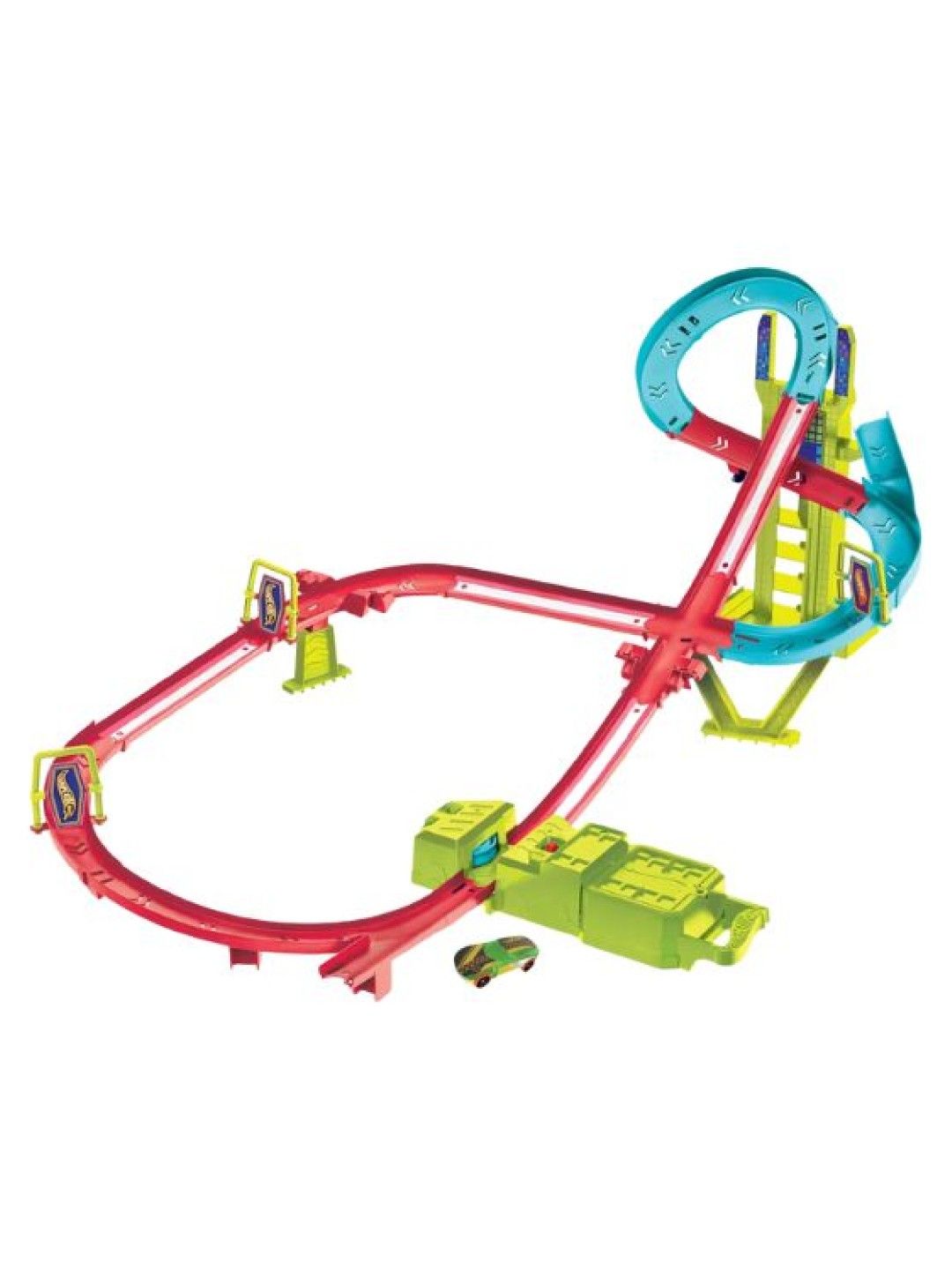 Hot Wheels Neon Speeders Skyscaper Speed Circuit Track Set