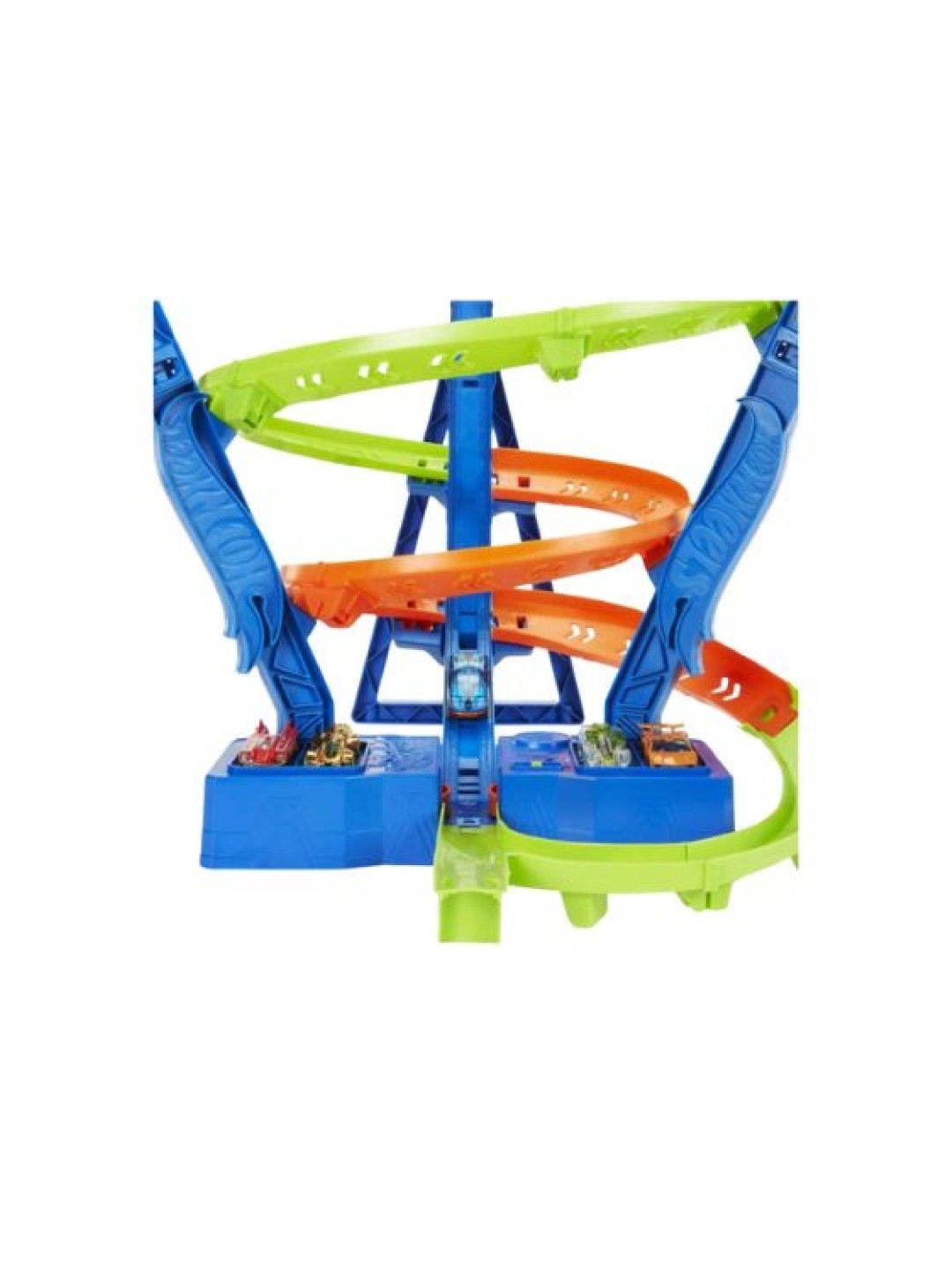 Hot Wheels Toy Car Track Set Spiral Speed Crash (No Color- Image 1)