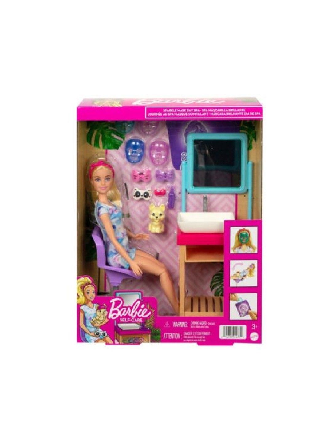 Barbie Sparkle Mask Spa Day Playset (No Color- Image 4)