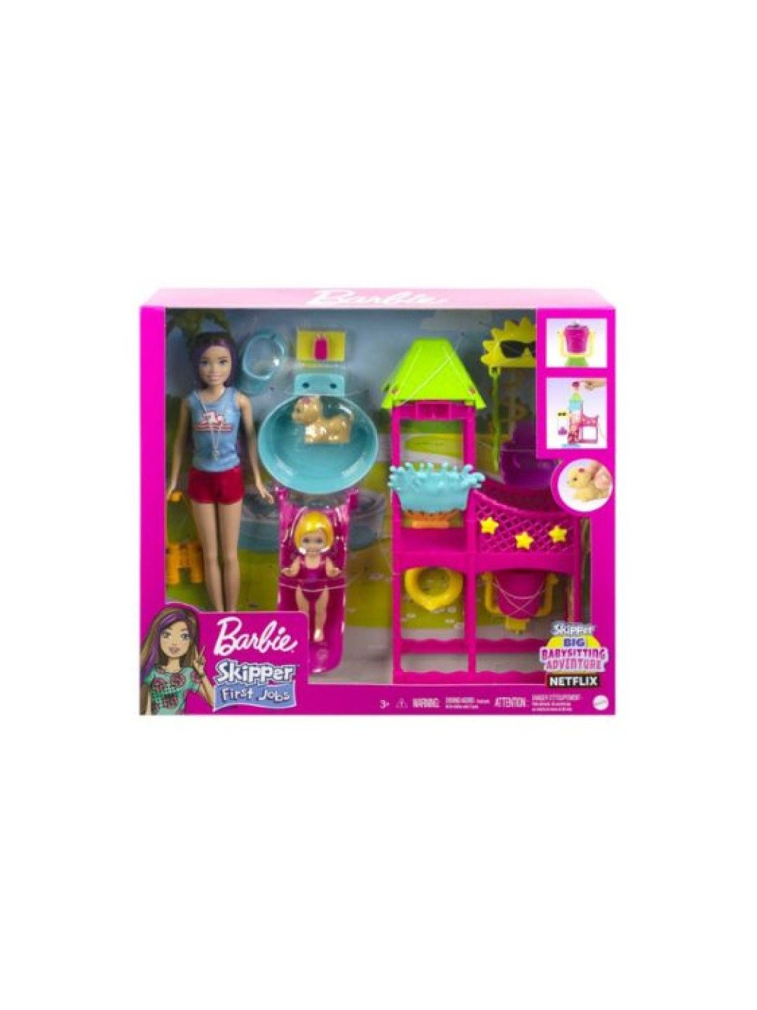 Barbie Skipper Doll And Waterpark Playset (No Color- Image 4)