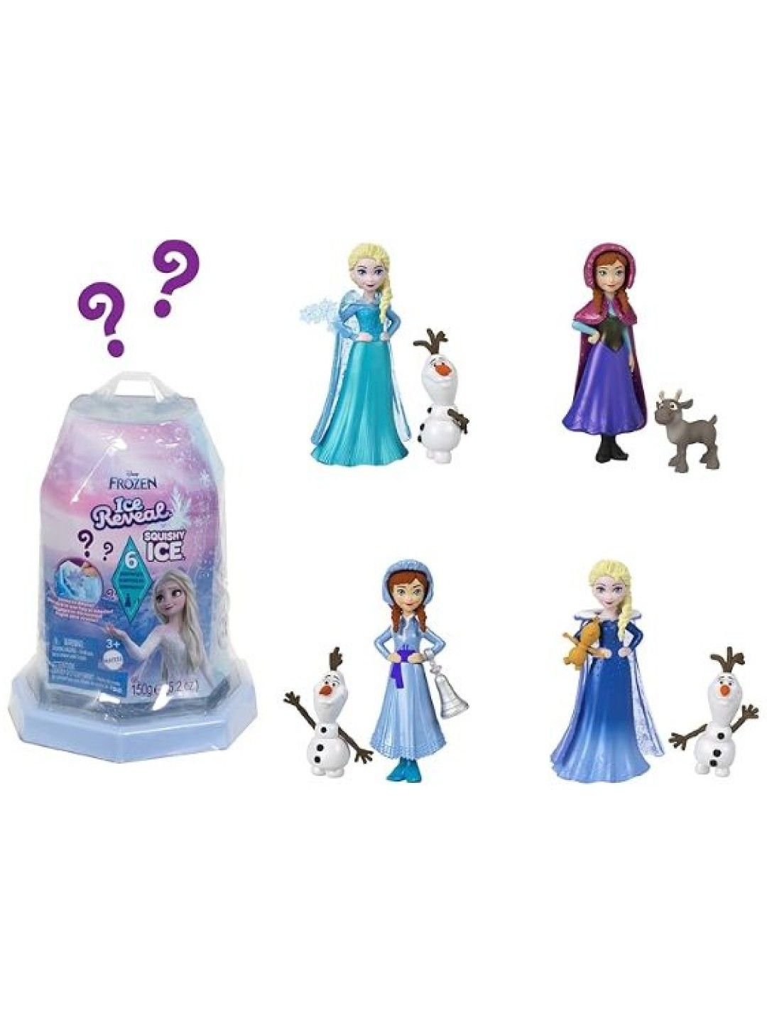 Disney Frozen Ice Reveal Surprise Small Doll With Ice Gel (No Color- Image 1)