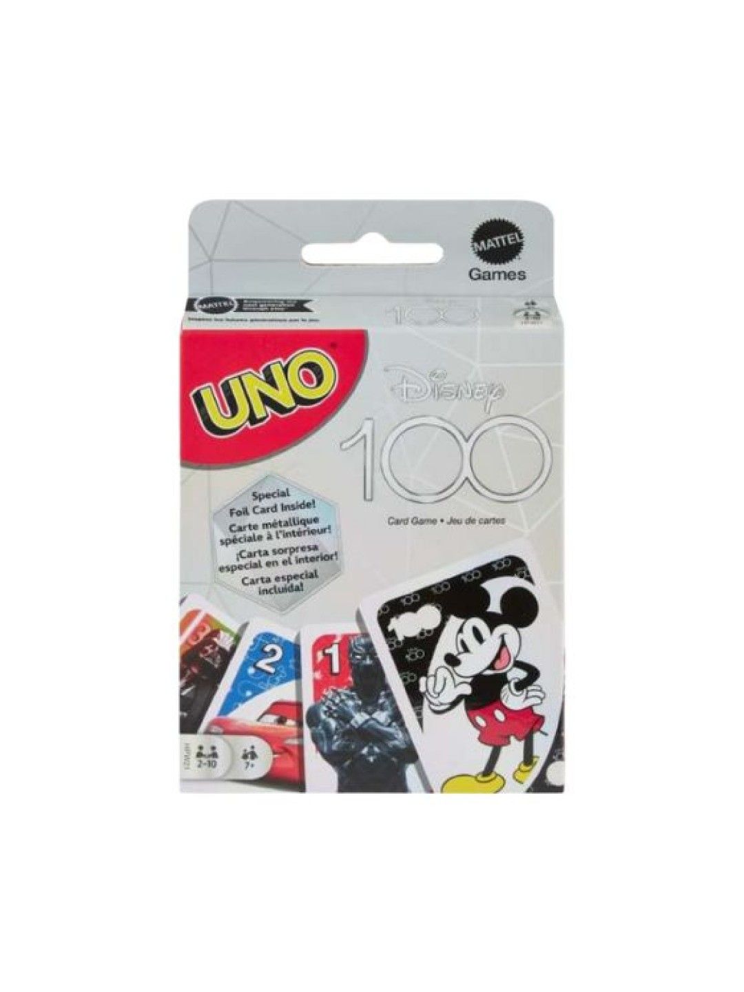 Mattel Games Uno Disney 100 Card Game (No Color- Image 1)