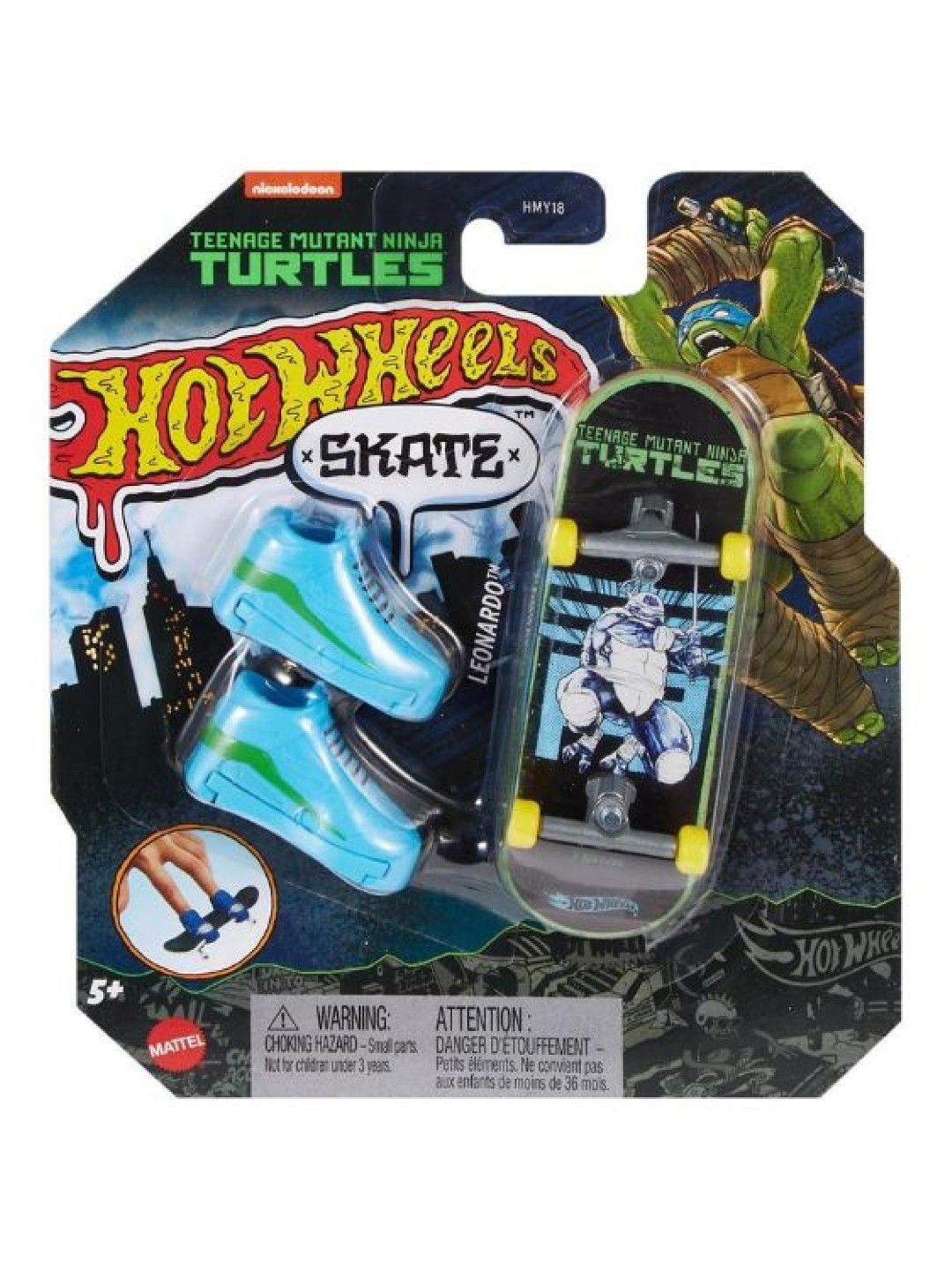 Hot Wheels Skate Fingerboard Teenage Mutant Ninja Turtles Leonardo