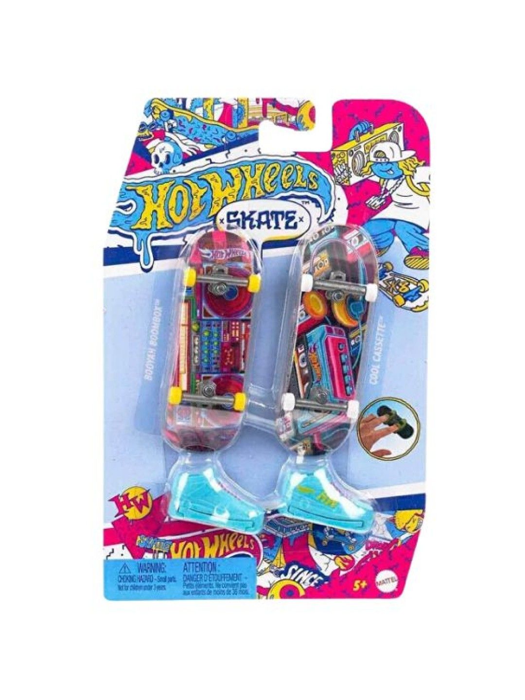 Hot Wheels Skate Retro Booyah Boombox and Cool Cassette (No Color- Image 1)