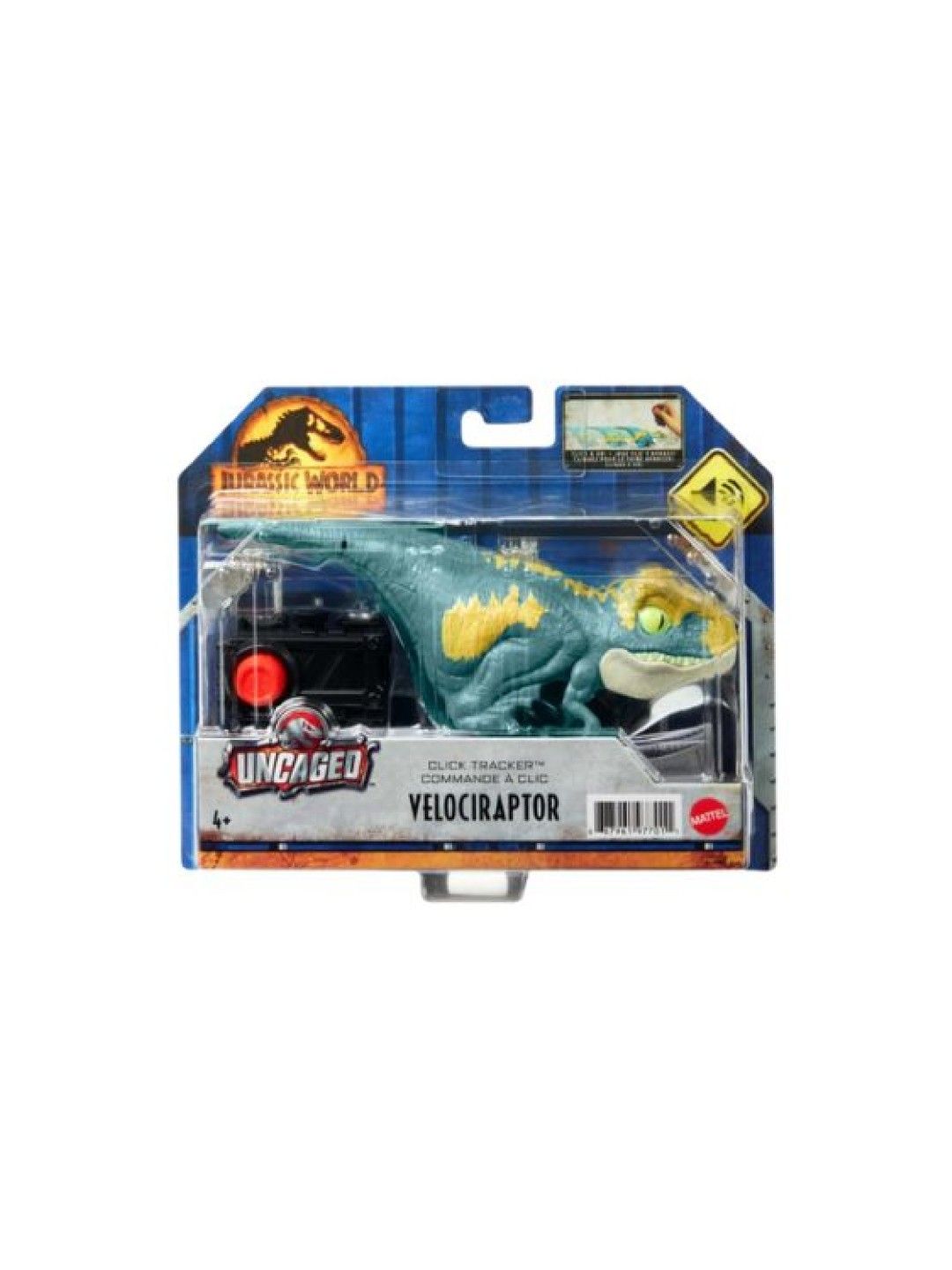 Jurassic World Uncaged Click Tracker Dinosaur Velociraptor Blue