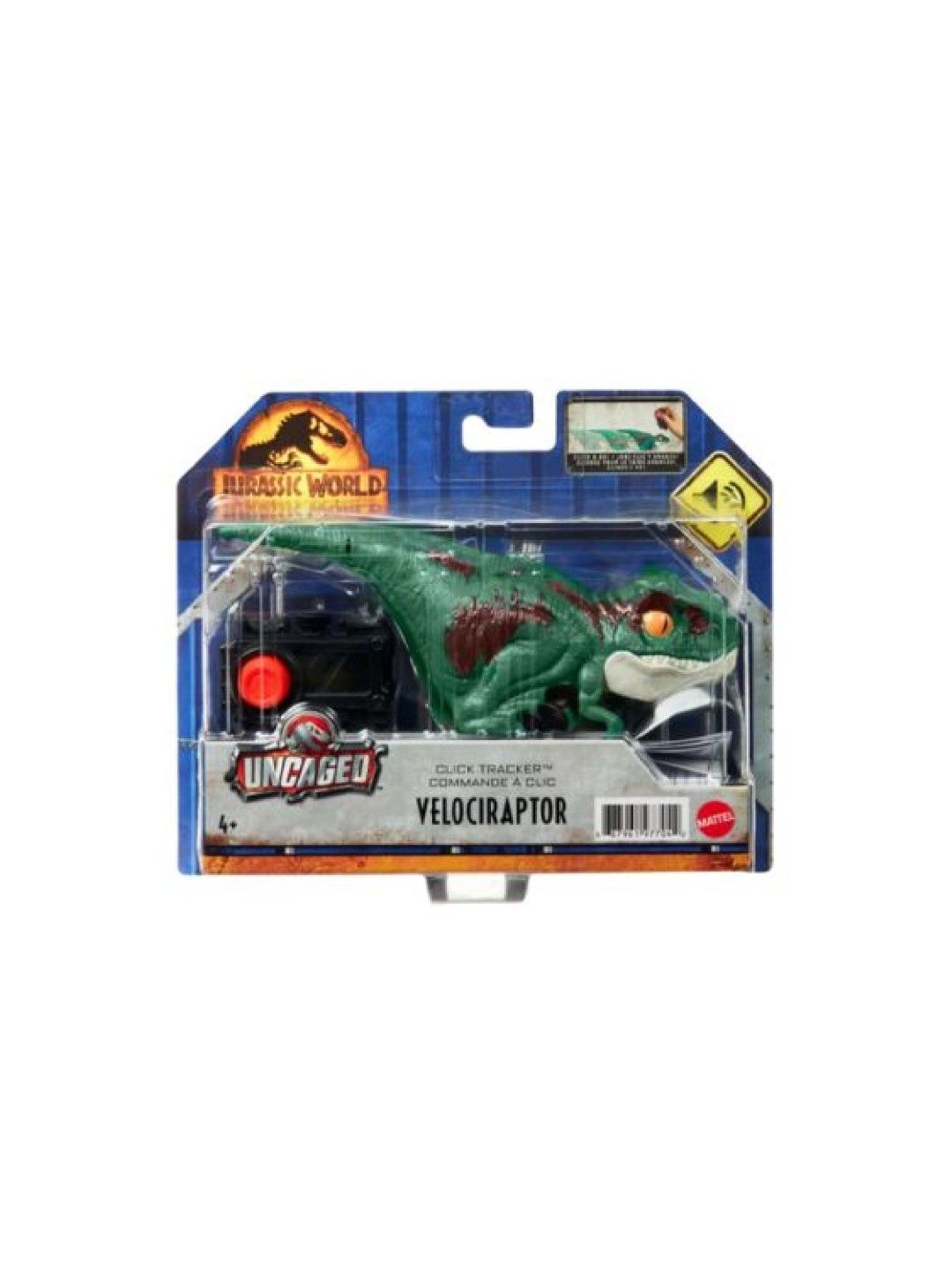 Jurassic World Uncaged Click Tracker Dinosaur Velociraptor Green
