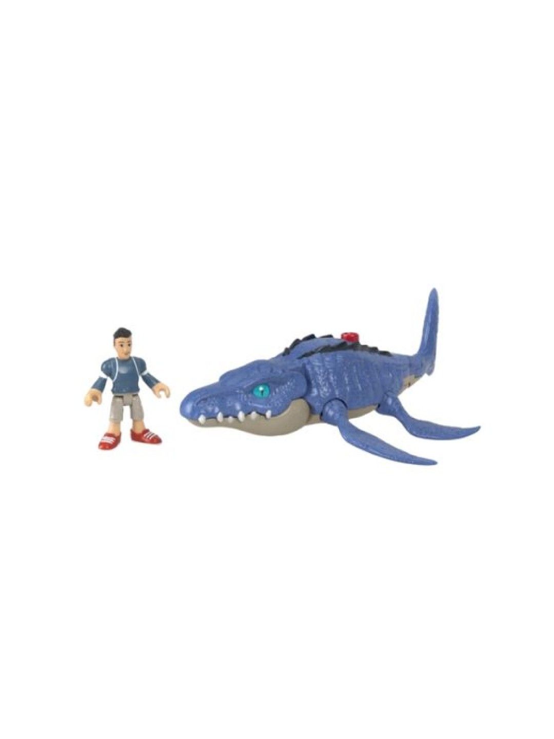 Jurassic World Fisher-Price Imaginext Jurassic World Camp Cretaceous Mosasaurus And Kenji