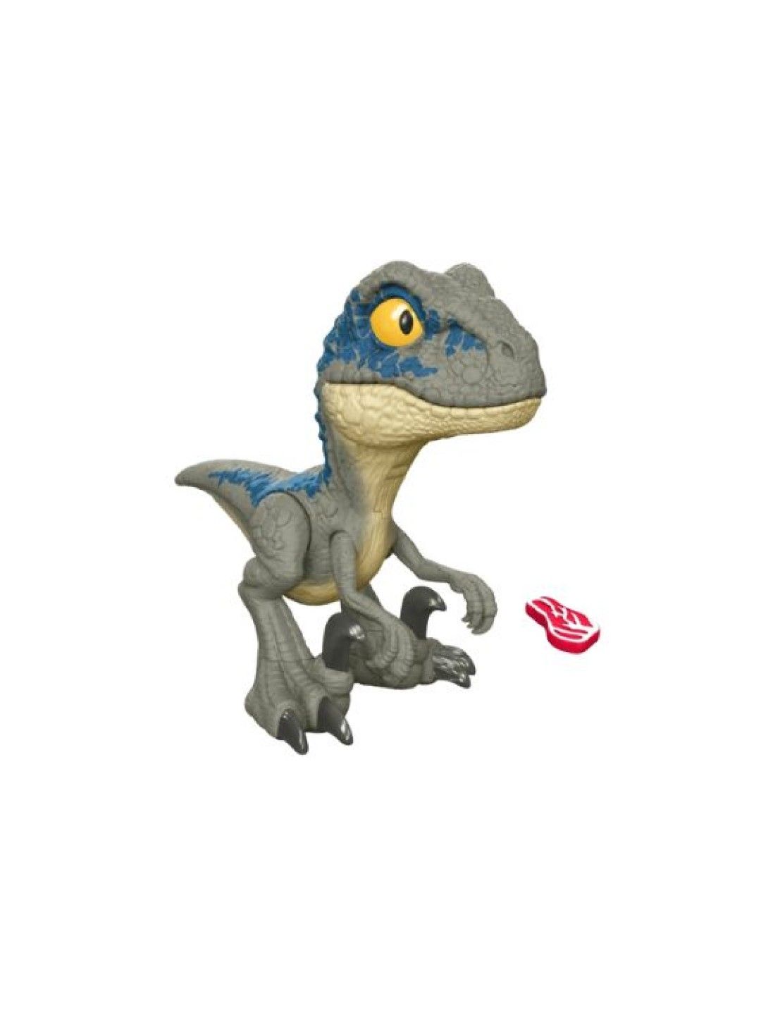 Jurassic World Mega Roar Blue Velociraptor Dinosaur Toy With Sound & Stretchable (No Color- Image 1)