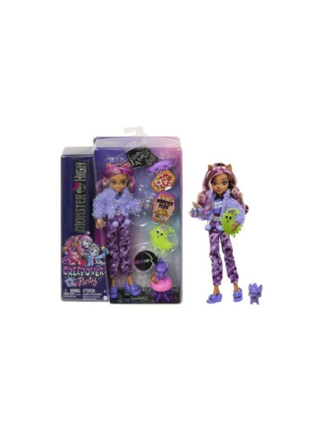 Monster High Doll And Sleepover Accessories, Clawdeen Wolf Creepover Party (No Color- Image 2)