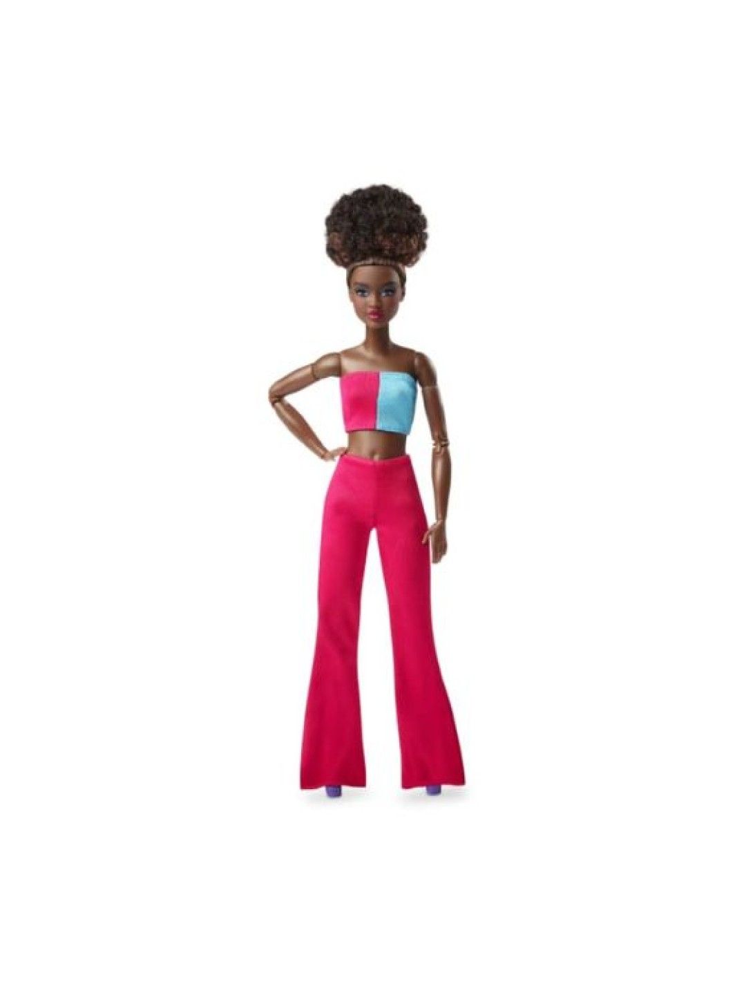 Barbie Signature Looks Doll - Natural Black Hair, Color Block Crop Top (No Color- Image 1)