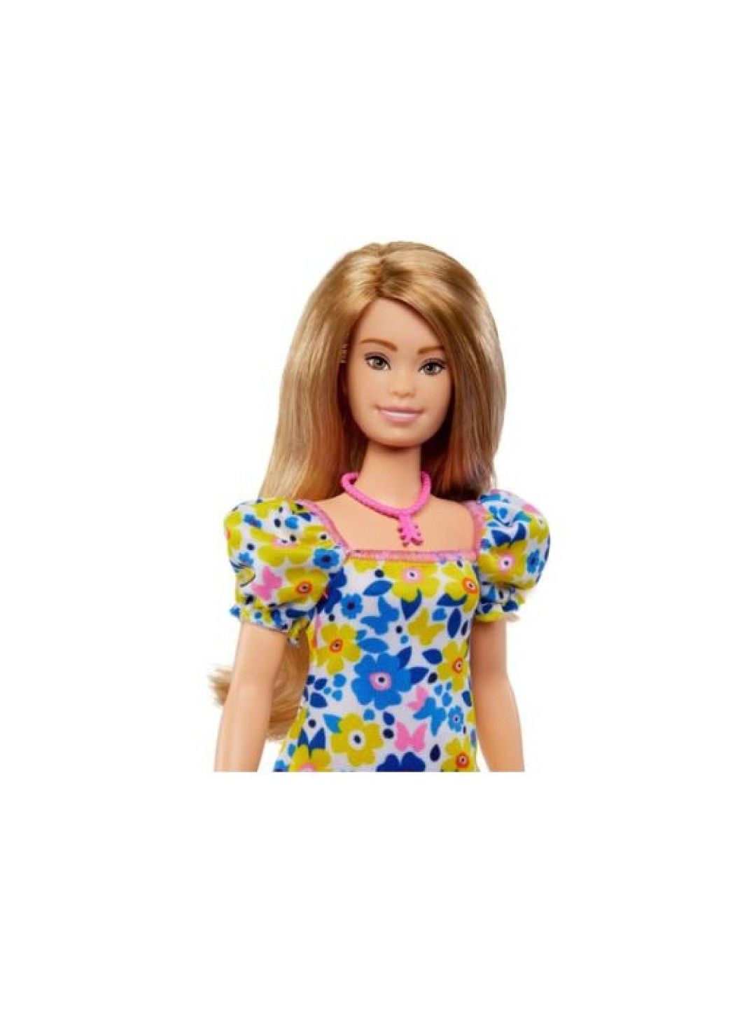 Barbie Fashionistas Doll #208 with Down Syndrome Wearing Floral Dress (No Color- Image 3)