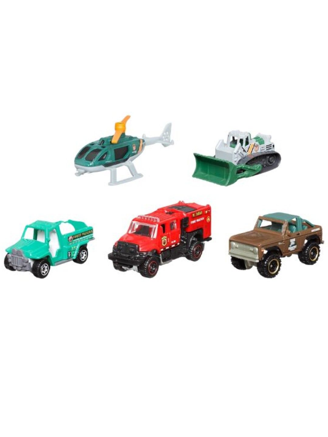 Matchbox Wild Rescue 5 Car Pack Die-cast Vehicle (No Color- Image 1)