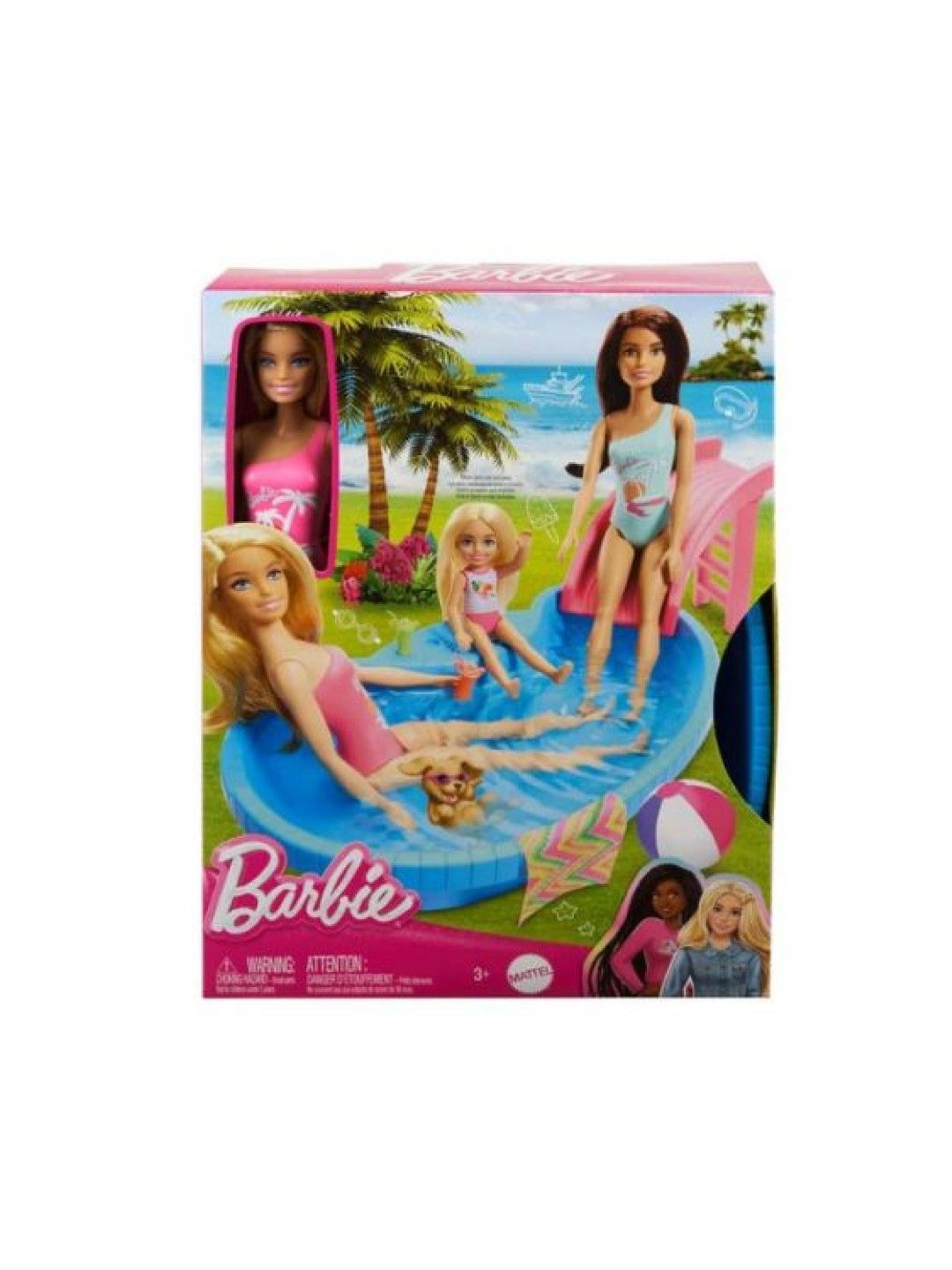 Barbie Doll and Pool Playset with Accessories (No Color- Image 4)