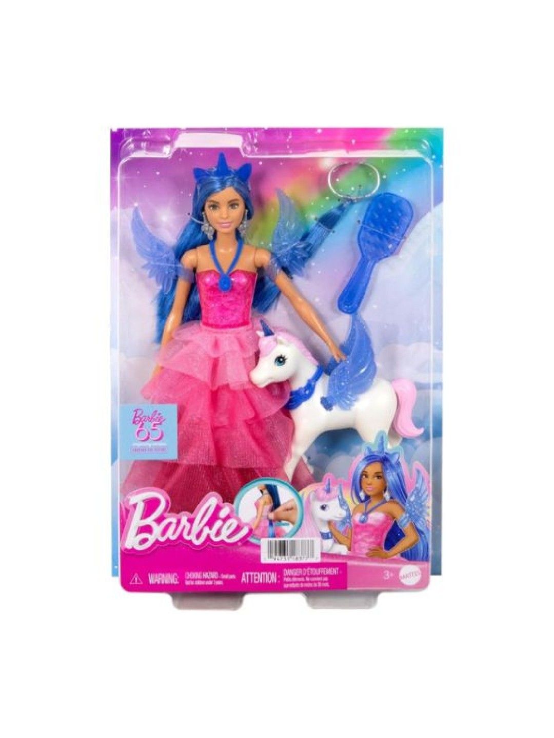 Barbie 65th Anniversary Commemorative Doll with Blue Hair (No Color- Image 4)