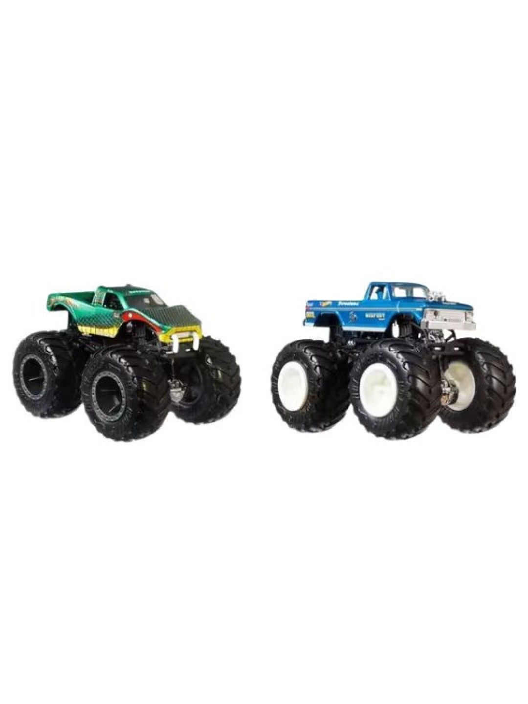 Hot Wheels Monster Truck Demolition Doubles Snake Bite Vs. Bigfoot (No Color- Image 1)