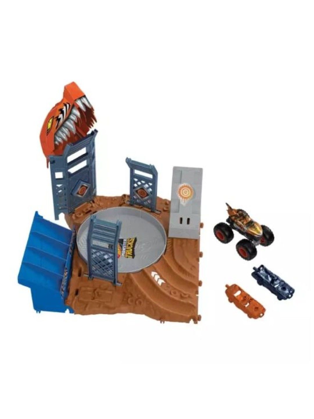 Hot Wheels Monster Trucks Arena Smashers™ Tiger Shark Spin-Out Challenge (No Color- Image 1)