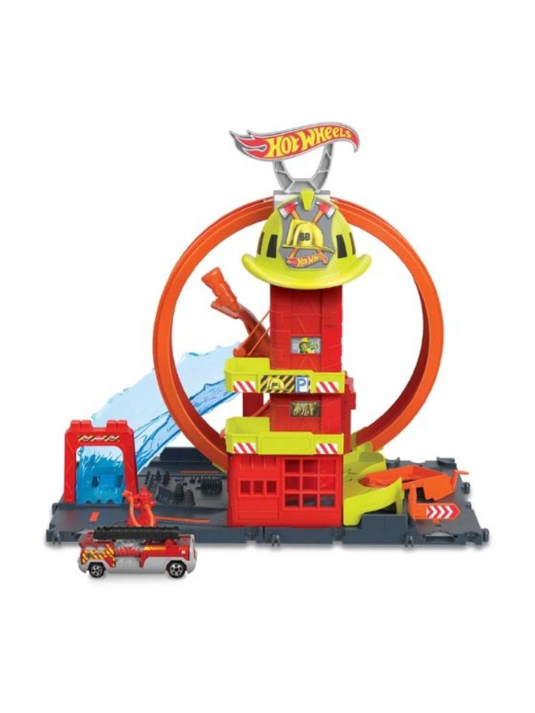 Hot Wheels City Super Loop Fire Station Playset (No Color- Image 1)