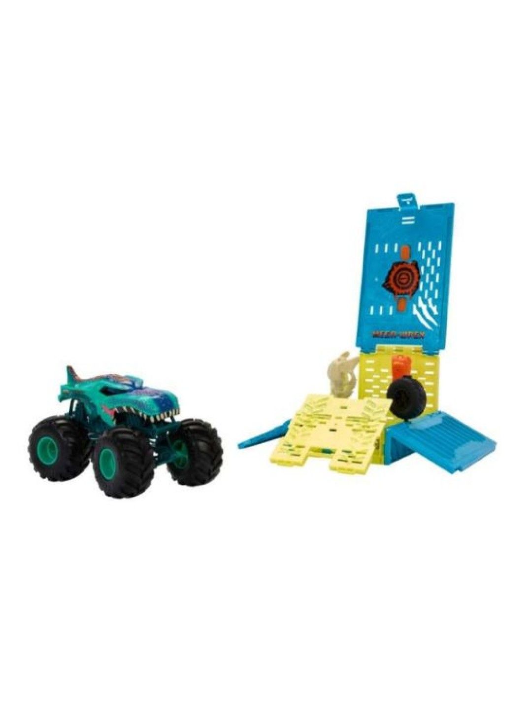 Hot Wheels Monster Trucks 1:24 Mega-Wrex Oversized Crash Cage (No Color- Image 1)