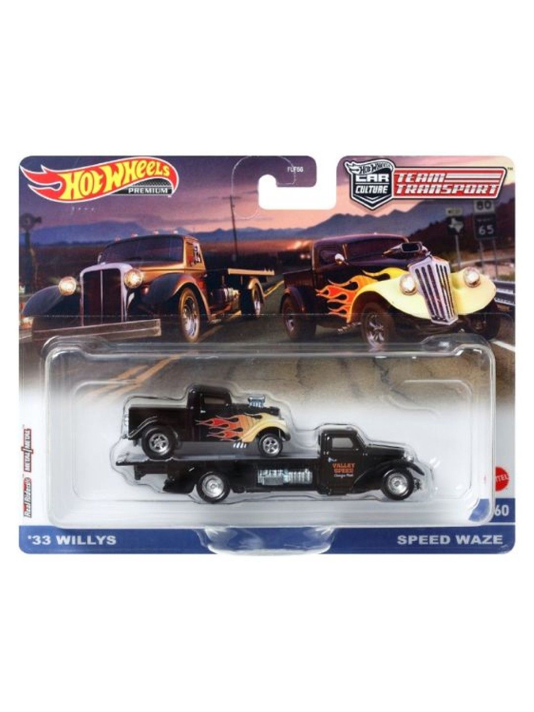 Hot Wheels Collector European Transporter Collection Speed ​​Waze - '33 Willys (No Color- Image 1)