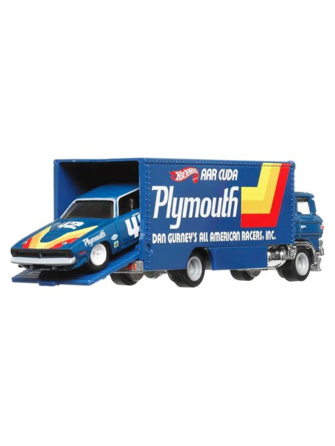 Hot Wheels Team Transport - '70 Plymouth AAR Cuda with Sakura Sprinter (No Color- Image 1)
