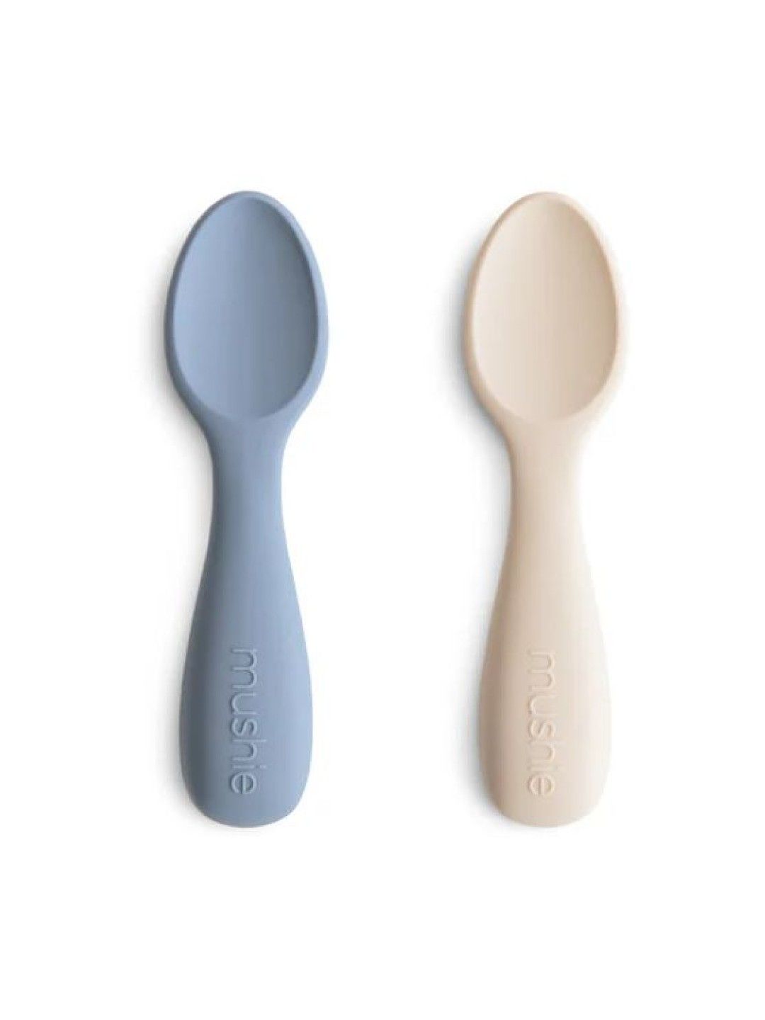 Mushie Silicone Toddler Starter Spoons 2-Pack (Tradewinds- Image 1)
