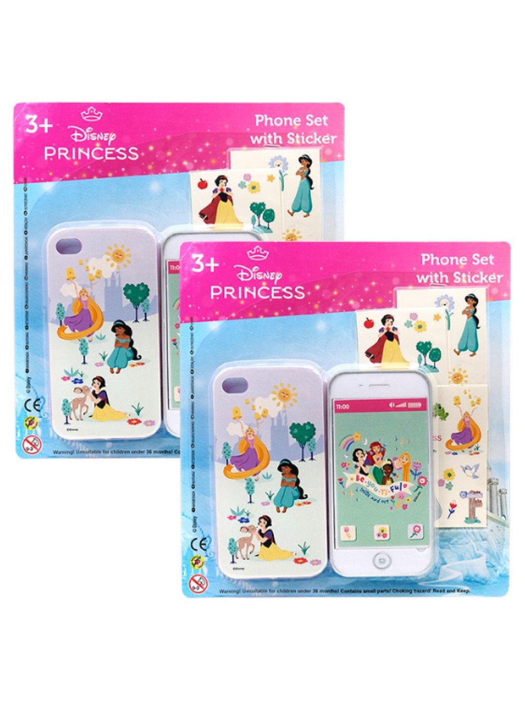 Disney Princess Buy 1 Take 1 Play Phone Set with Sticker (No Color- Image 1)