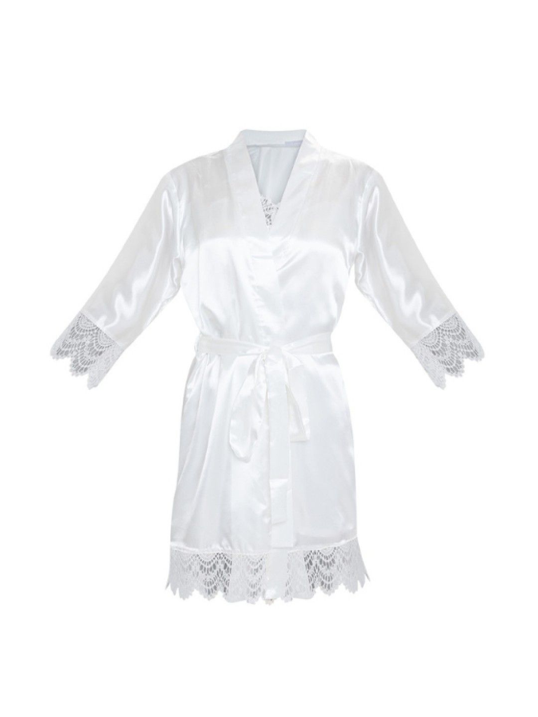 SleepyHead Pia Kimono Robe (White- Image 3)