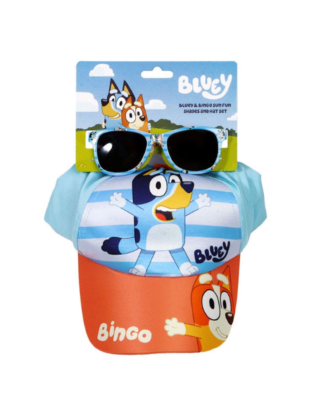 Bluey Totsafe Bluey and Bingo Sun Fun Cap and Sunglasses Set (No Color- Image 1)