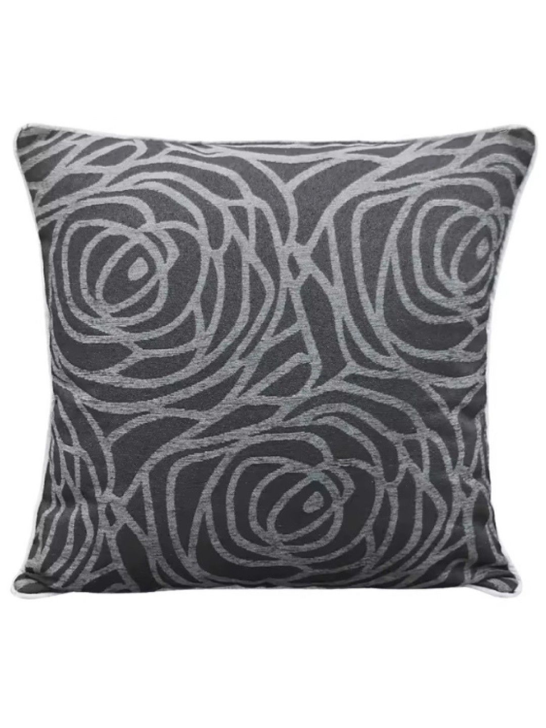 House of Tela 1 Piece Graphic Throw Pillow - Black Rose (No Color- Image 3)