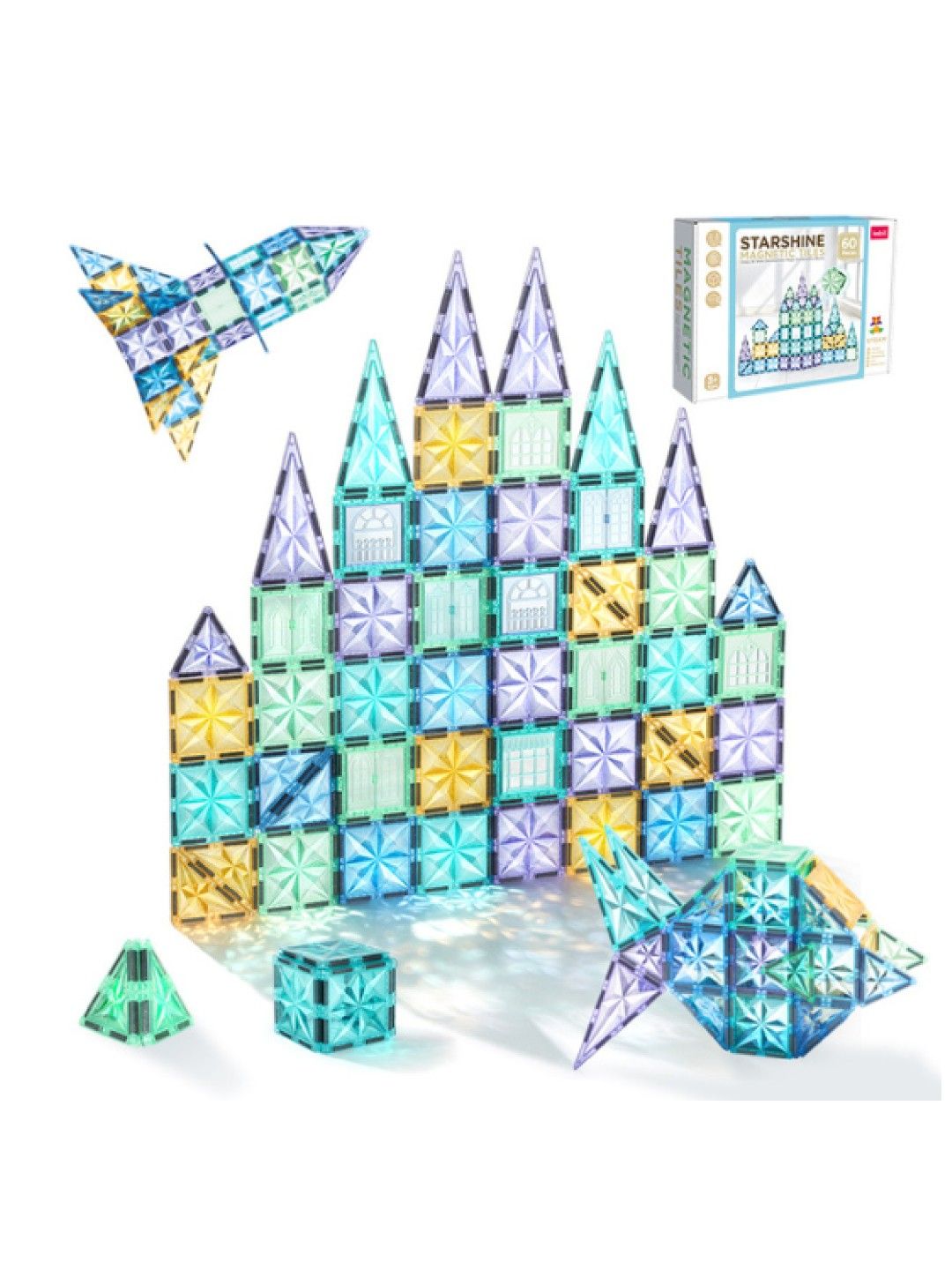 Kebo Starshine Magnetic Tiles (60 pcs)
