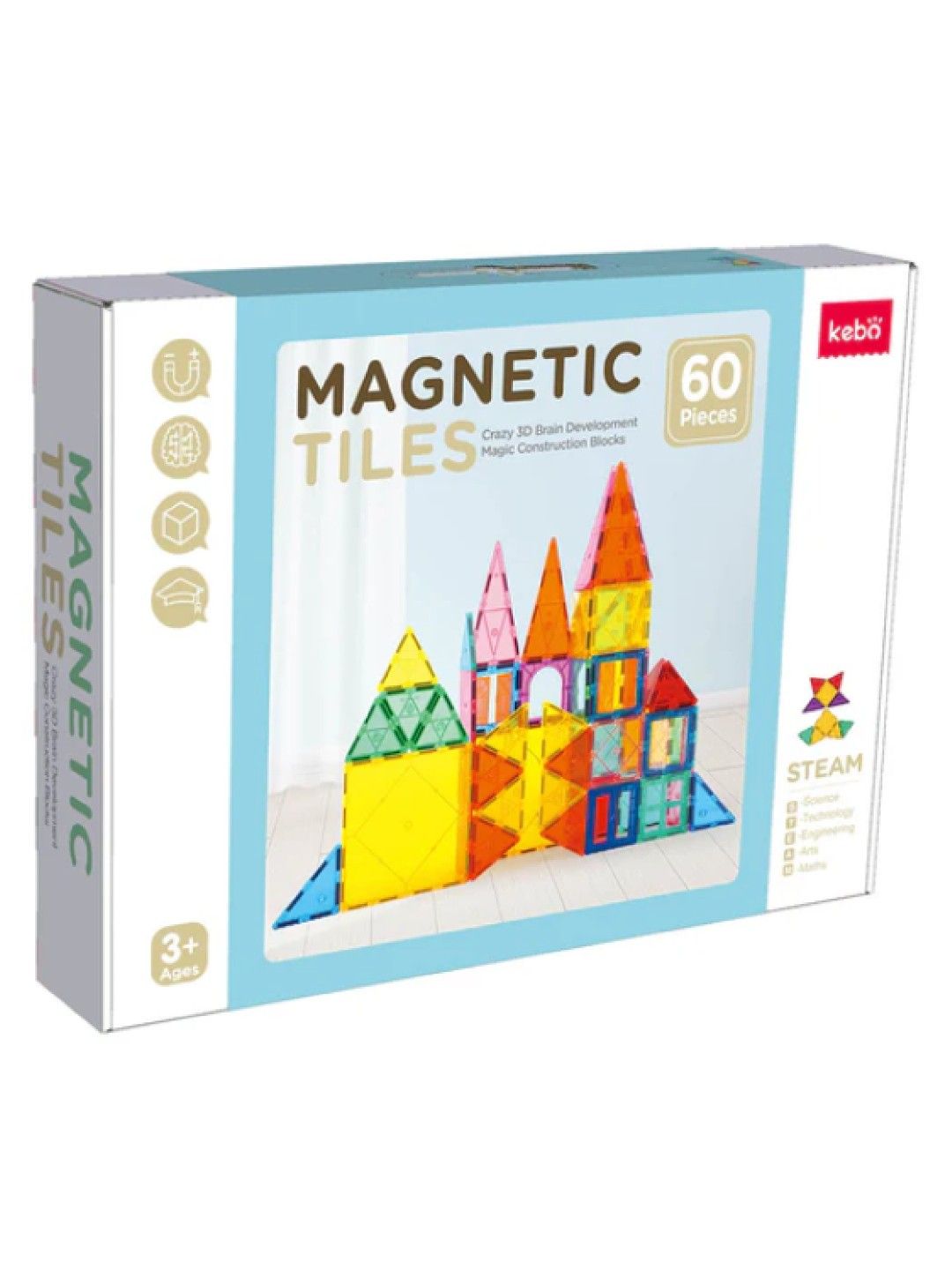 Kebo Magnetic Tiles (60 pcs)