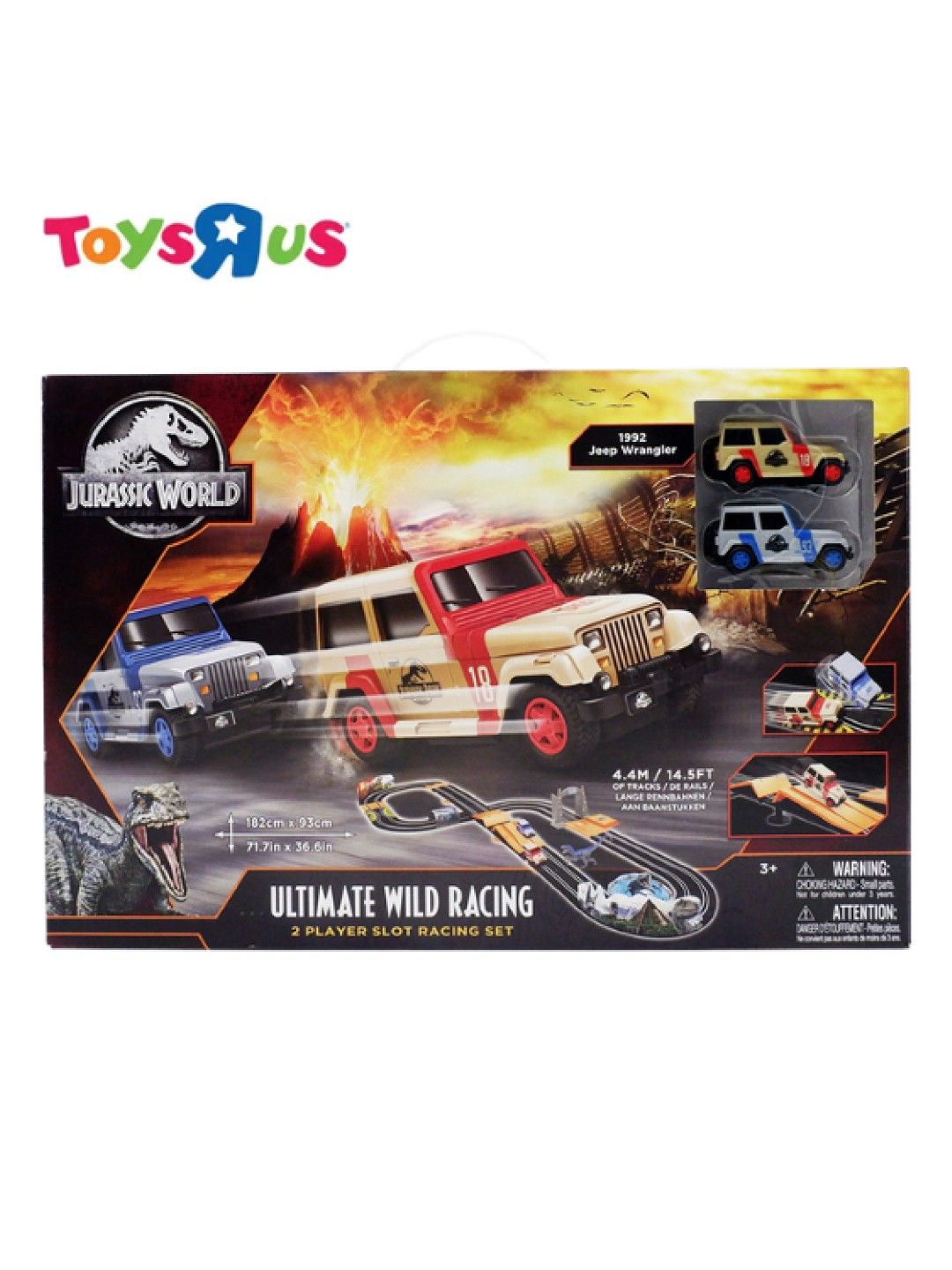 Toys R Us Jurassic World - Ultimate Wild Race Set 2 Player Slot Racing Set (No Color- Image 1)